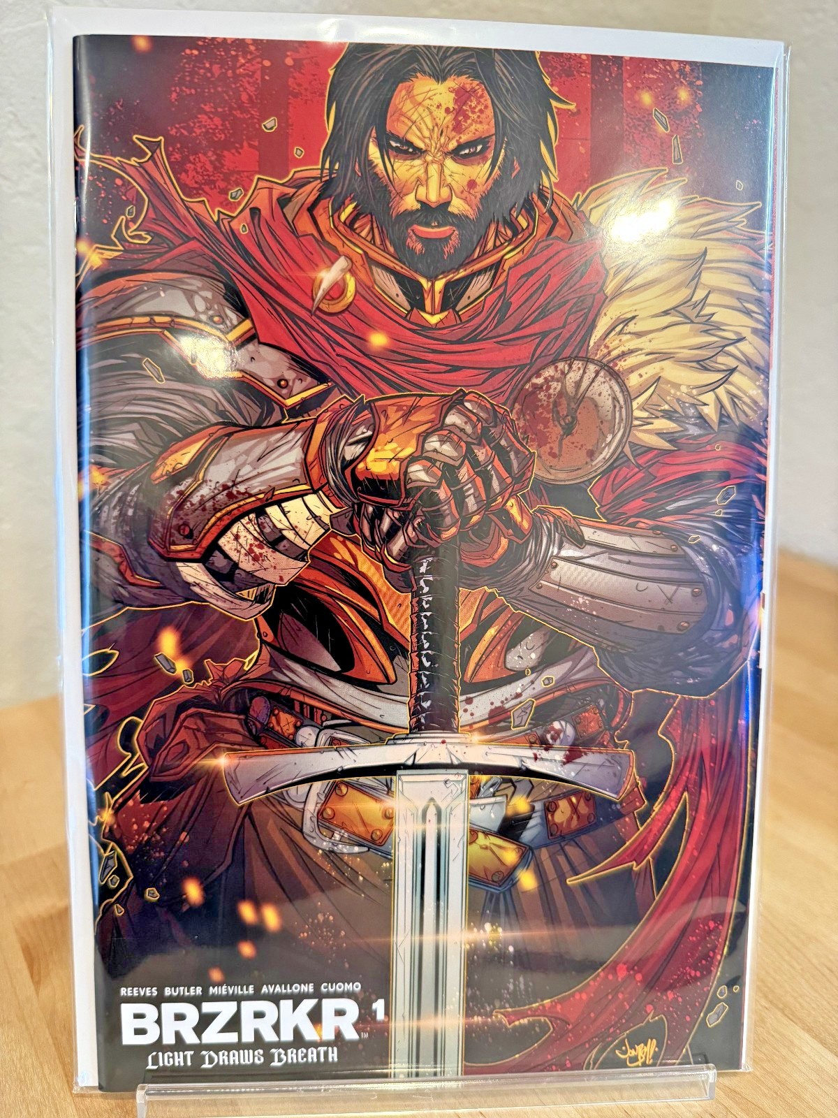 BRZRKR: Light Draws Breath #1 Jonboy Meyers SDCC 2026 Spot UV Trade LTD300 🔥🔥