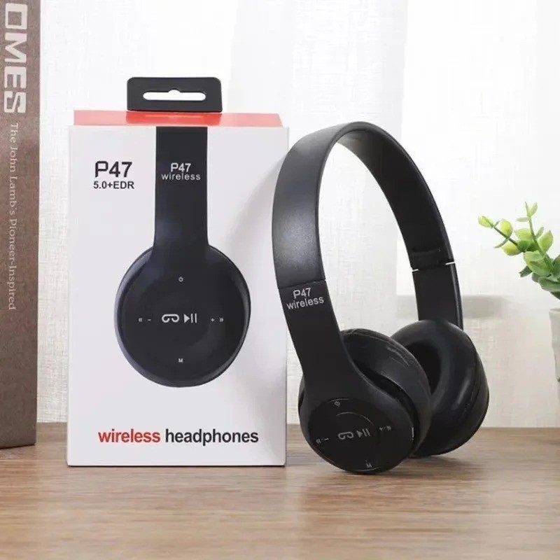 P47 Bluetooth Wireless Headphones Foldable Stereo Headset with Mic