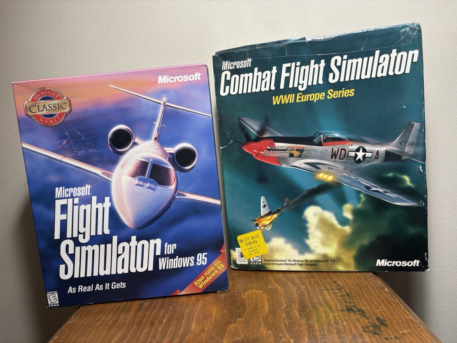 Microsoft Flight Simulator Windows 95 PC Games Handbook Combat Pilot WWII Europe