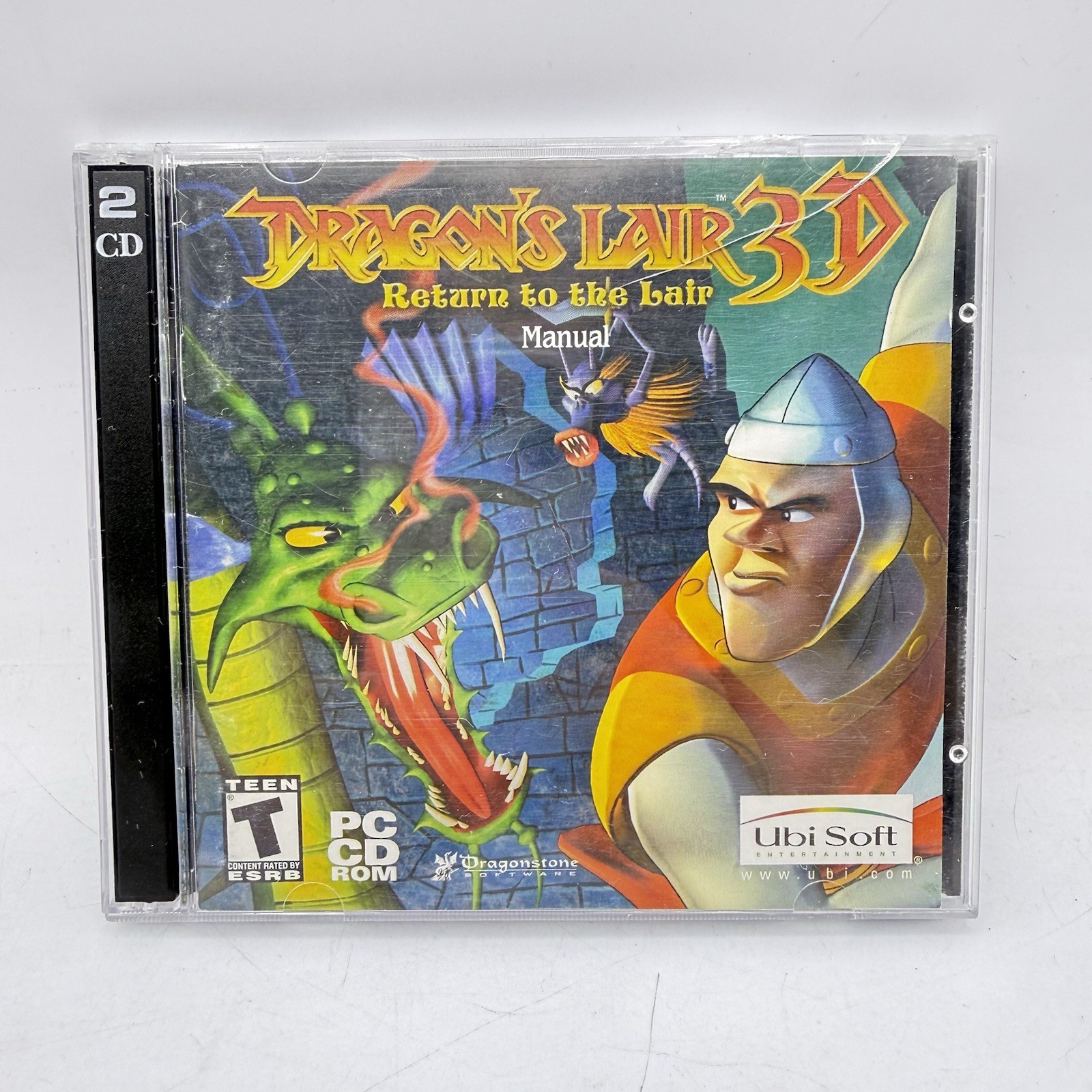 Dragon's Lair 3D: Return to the Lair (2002 PC CD-ROM 2 Disc Set W/Manual)