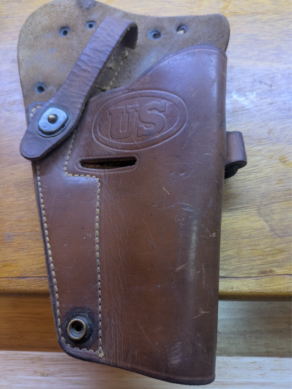 WWII 1943 ENGER KRESS Leather Shoulder Holster Original Military