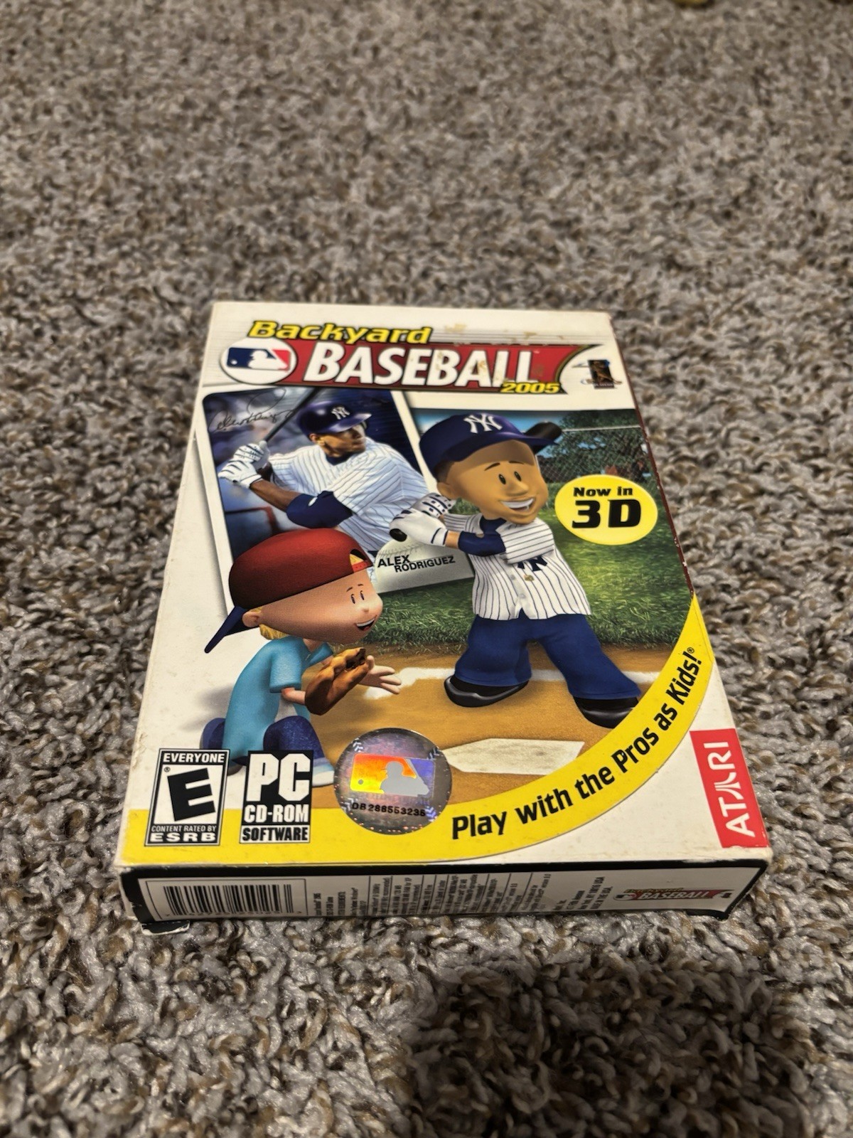 Backyard Baseball 2005 (PC, CD-ROM) MLB Alex Rodriguez Sealed Big Box