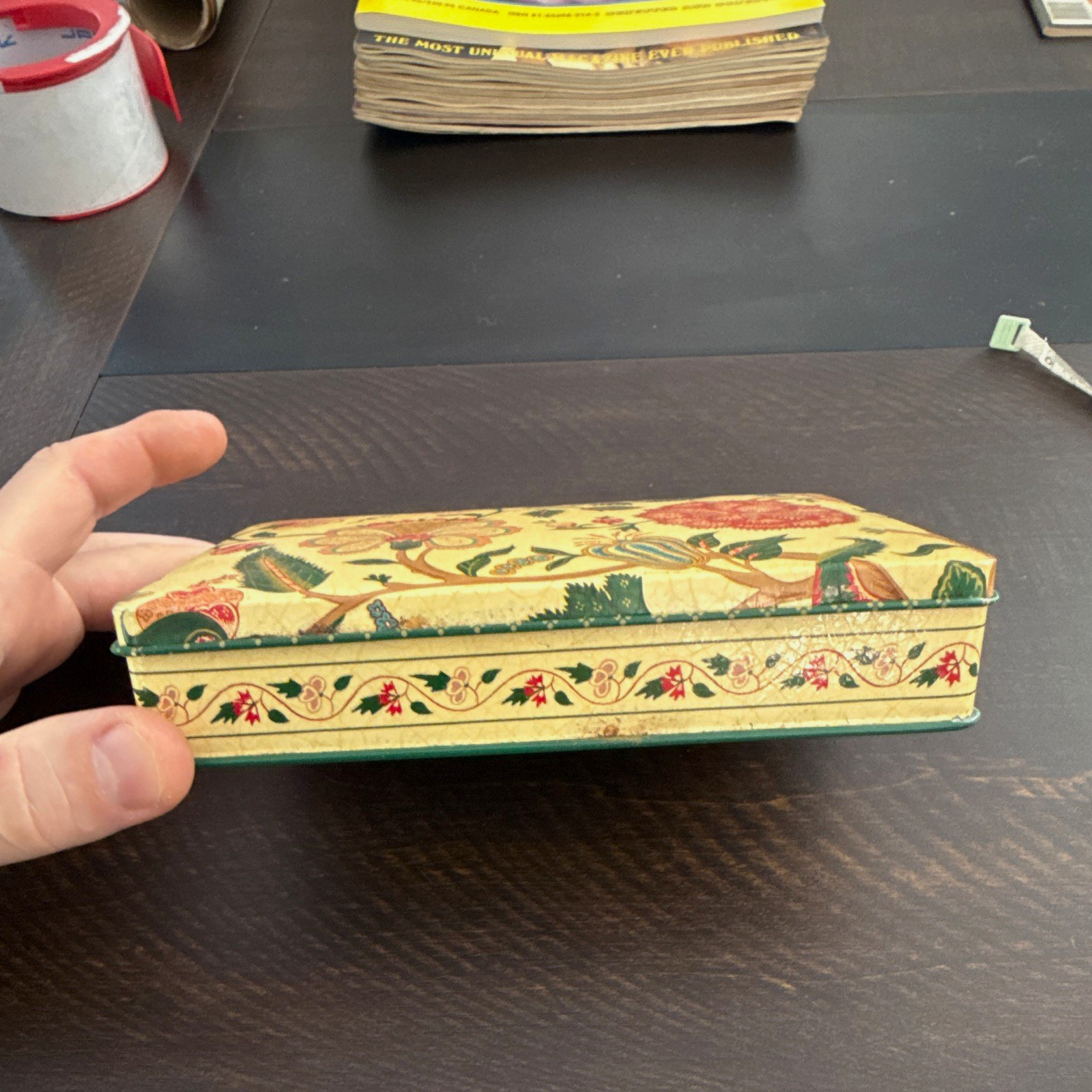 The Metropolitan Museum of Art Floral Metal Rectangular Trinket Box w/Lid