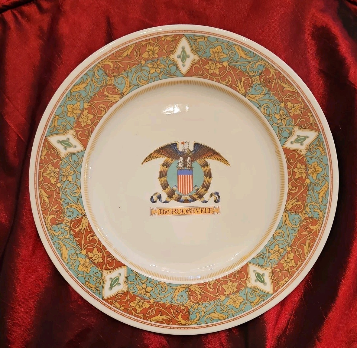 The French Quarter New Orleans The Roosevelt Hotel China Service Plate 1920's