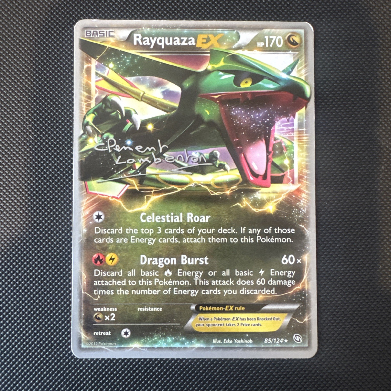 Pokémon TCG Rayquaza EX 85/124 Ultra Rare World Championship 2013 LP+