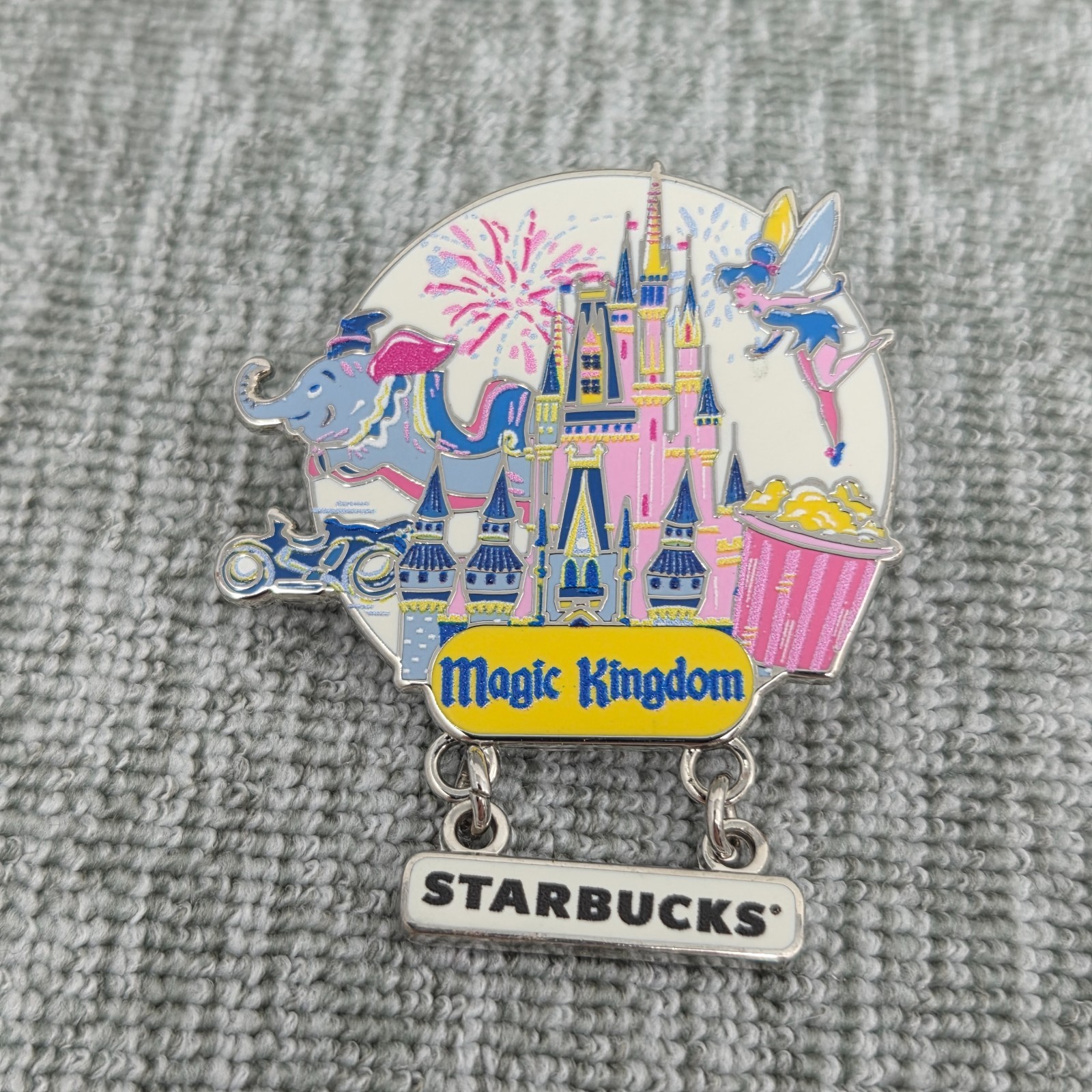 New Starbucks Disney Parks Discovery Series Magic Kingdom Pin 2024 Tinker Bell