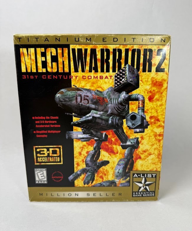 MechWarrior 2 Titanium Edition PC, 1998 Big Box Complete w/ Inserts Activision