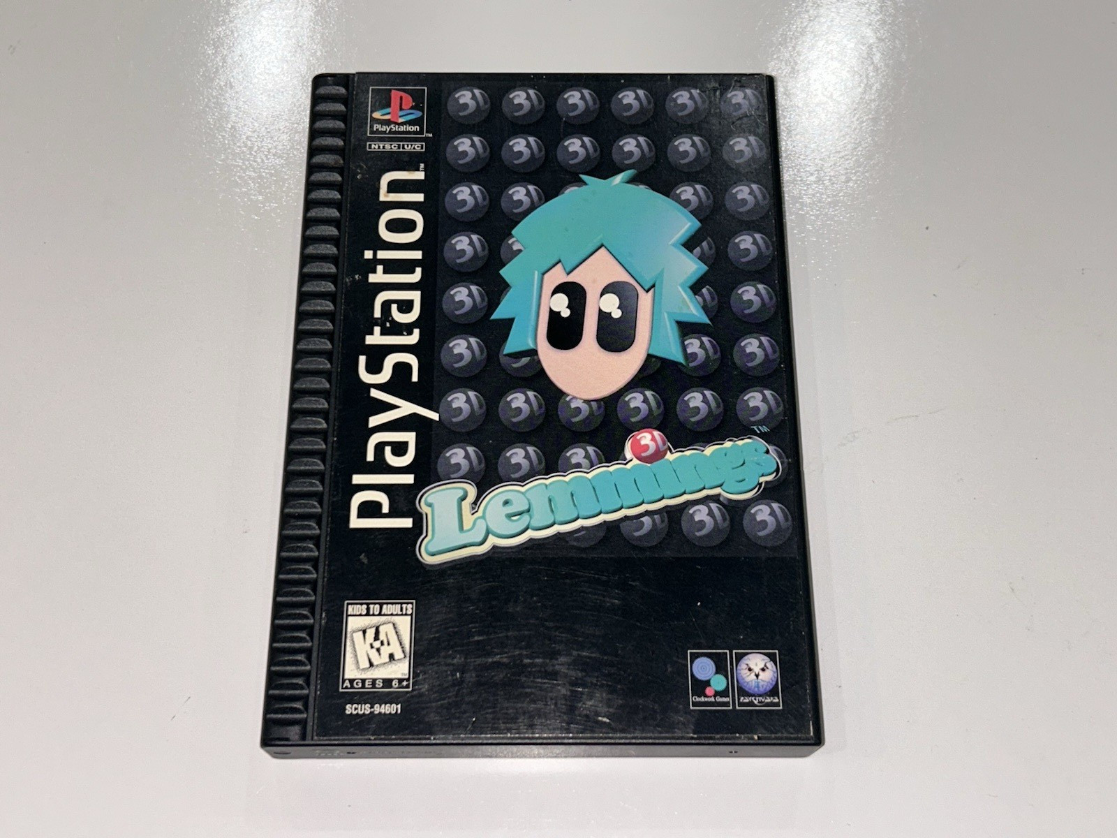 Lemmings 3D LongBox (PlayStation 1, 1995) CIB Complete w Manual + Reg + Foam EX