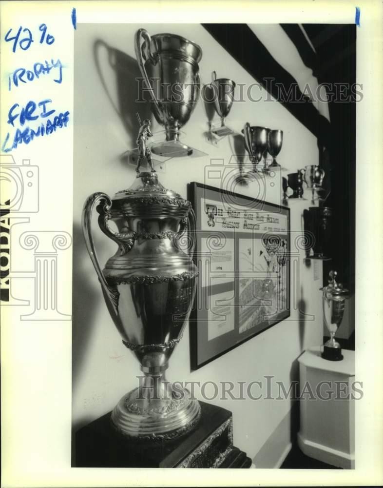 1990 Press Photo Sports trophies at the entrance of Louisiana State Museum