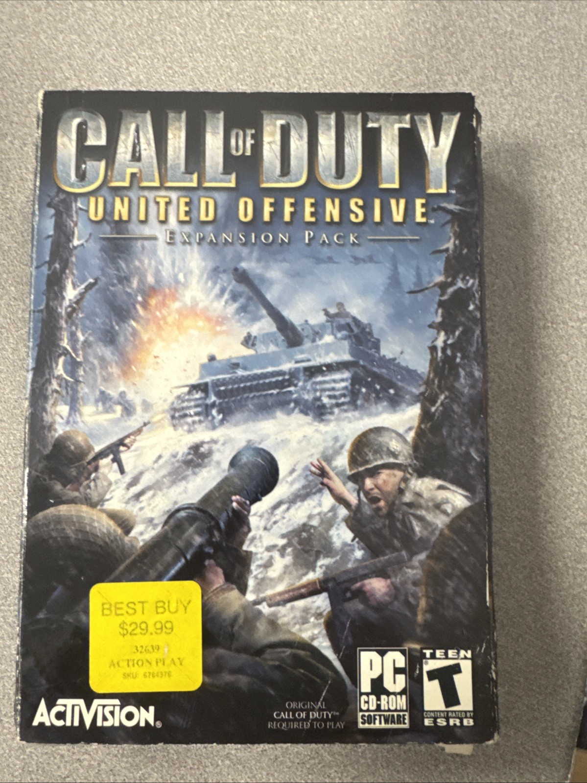 Call of Duty: United Offensive Expansion Pack – PC CD-ROM Video Game Big Box Set
