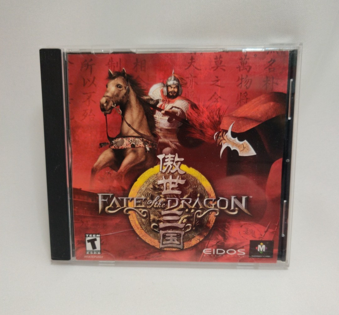 Fate Of The Dragon Windows 95/98 PC Game Eidos 2001 CD-ROM
