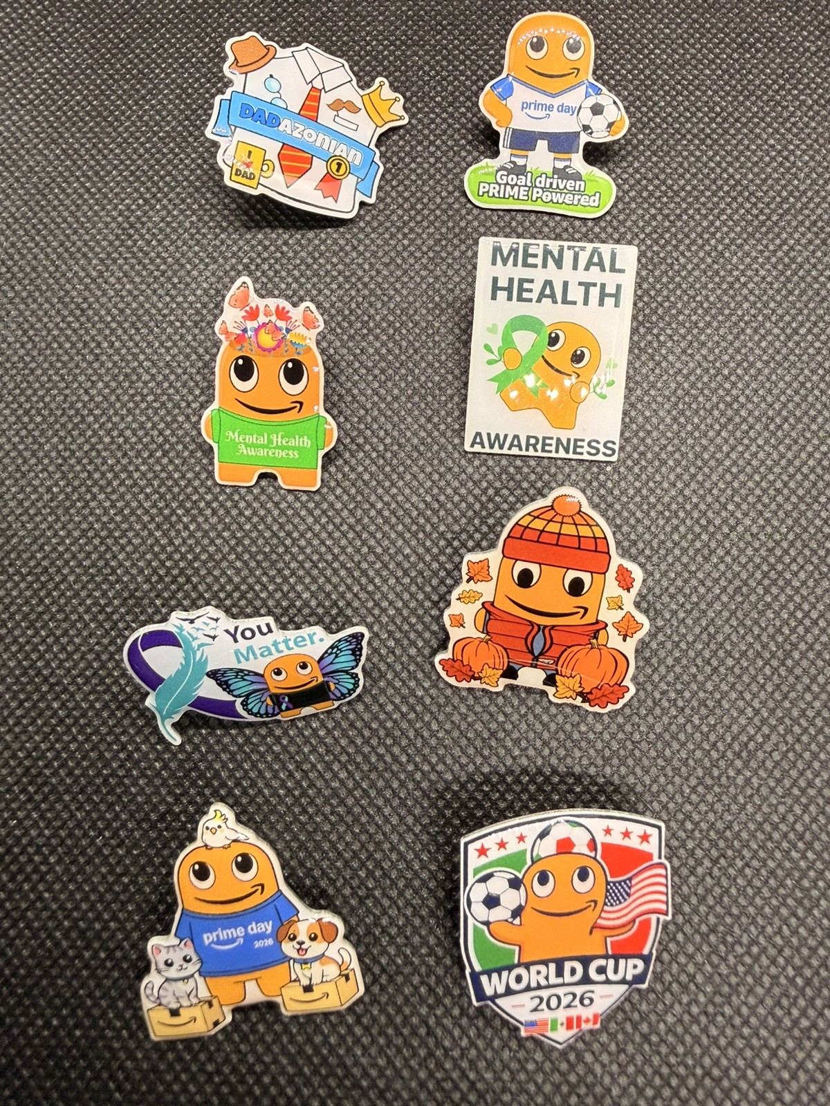 Amazon Peccy Lot of 8 different pin🔥🔥