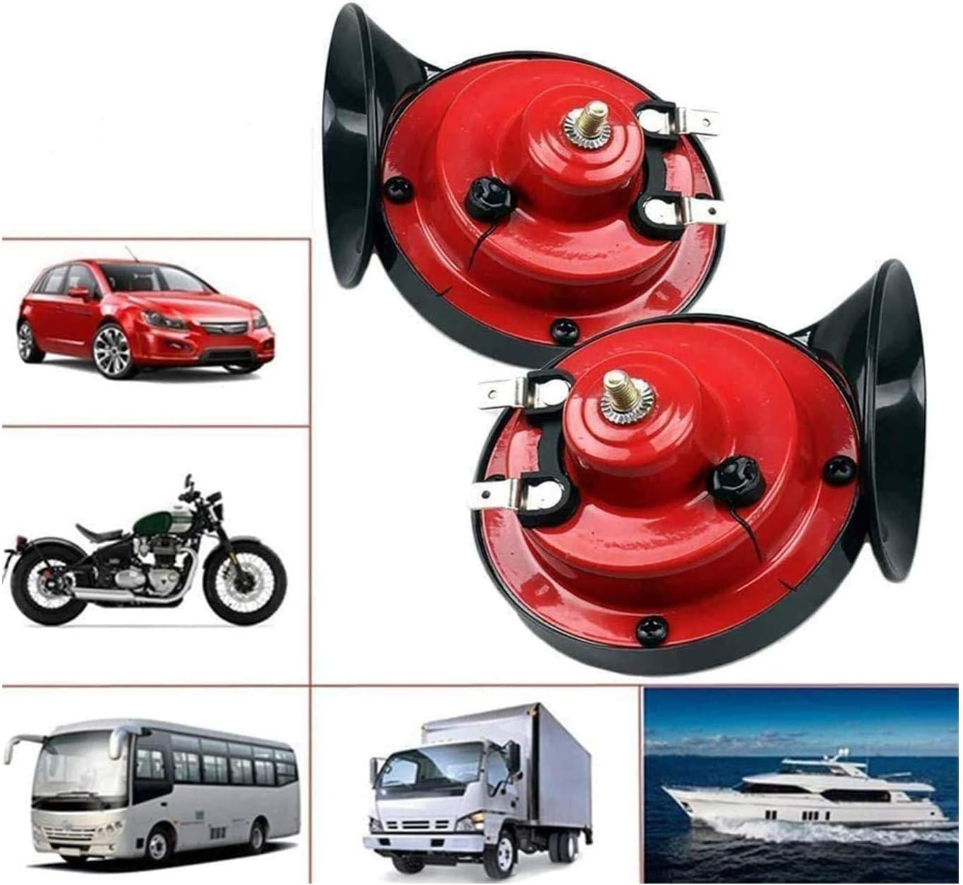 300db Double Horn Pack (12v, Waterproof) - Trucks, Trains, Ships; Motorcycles
