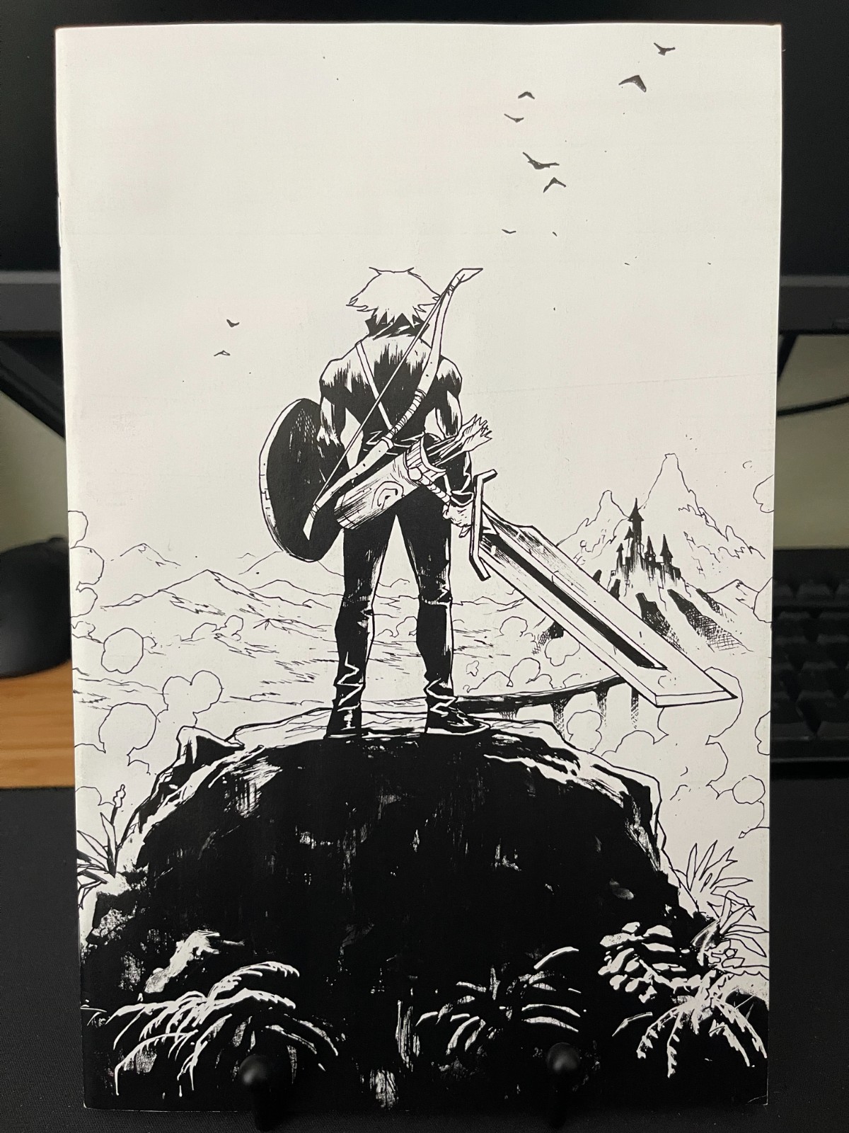 Lost Fantasy #5 - Maxi Dall'o B&W Virgin - Zelda Homage - Ltd 300 - NM RARE