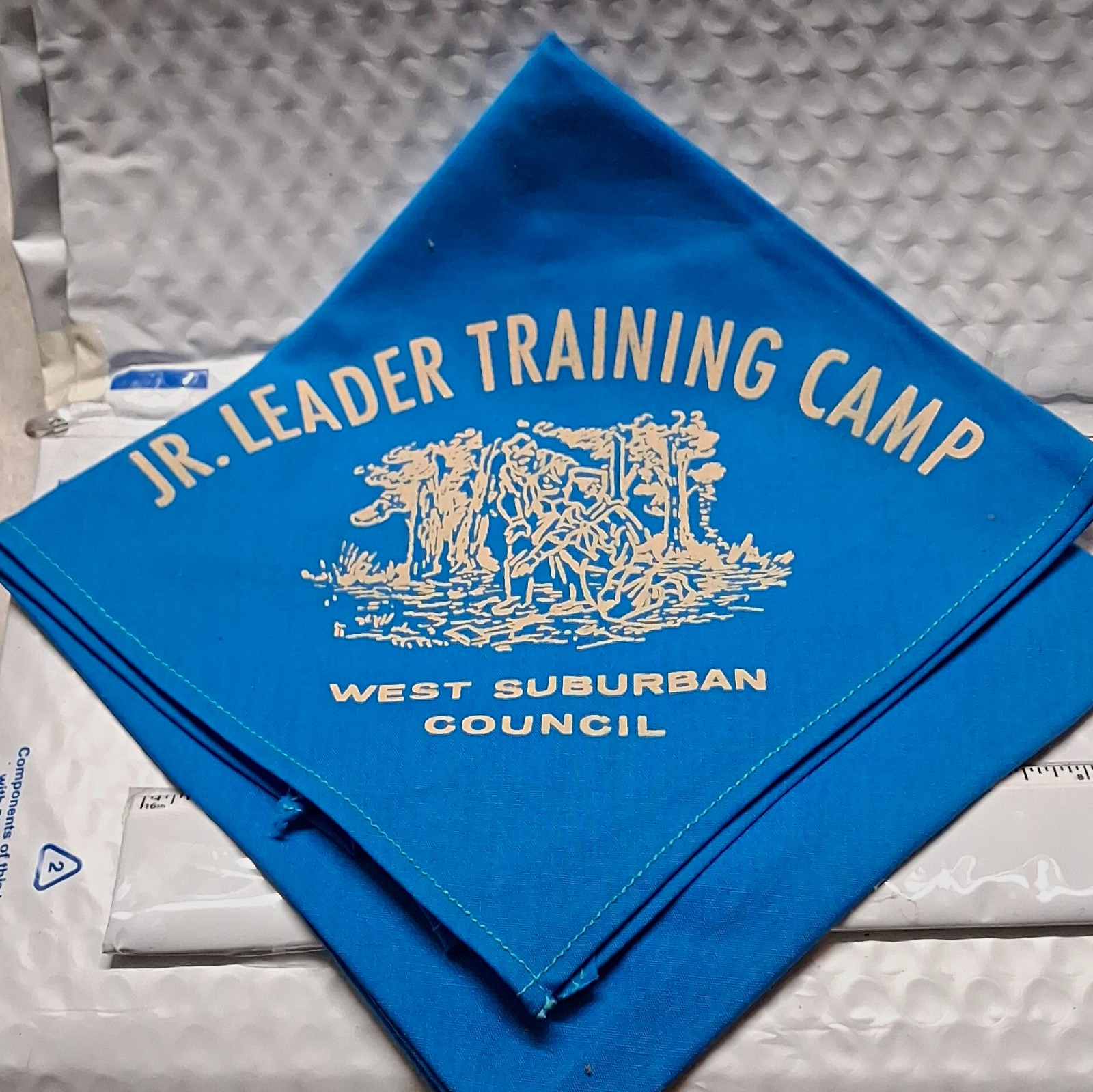 Boy Scouts Neckerchief Jr. Leader Training Camp West Suburban Council Scarf