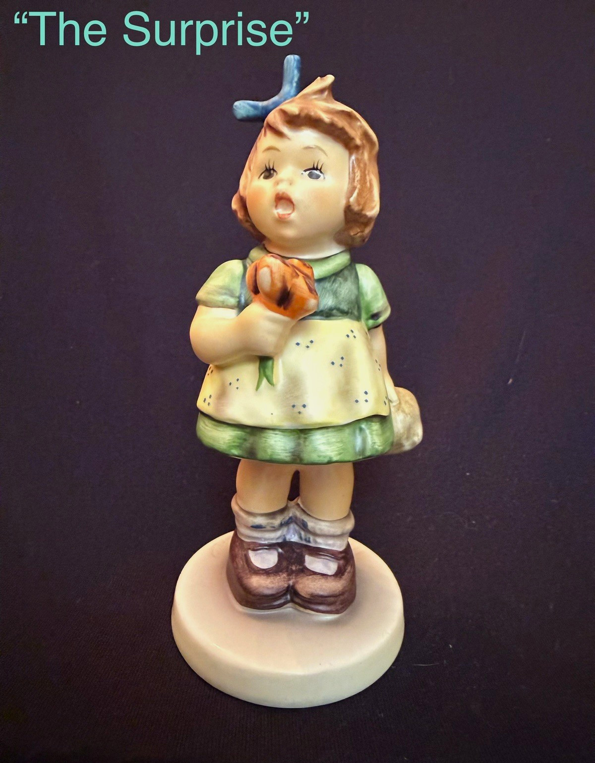 Goebel Hummel Porcelain Hand Painted “The Surprise” Special Edition  TMK6