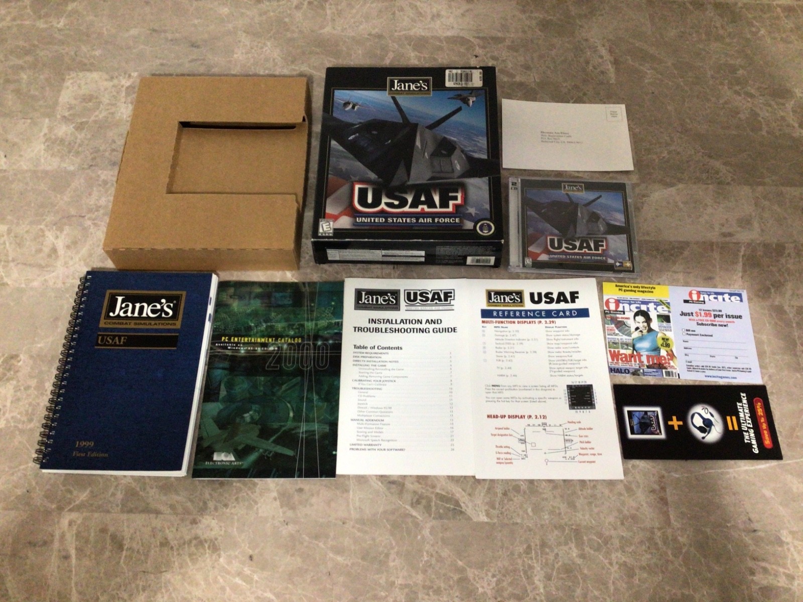 USAF United States Air Force PC 1999 Big Box Combat Simulator  Windows 98 & 95