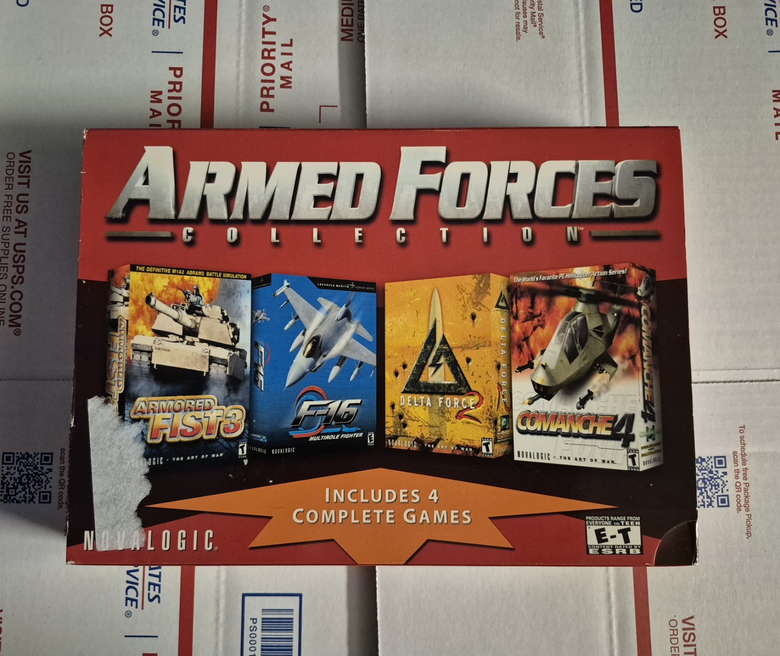 Delta Force 2 PC Big Box W/ Armored Fist 3, F16, Comanche 4 - Novalogic Sealed
