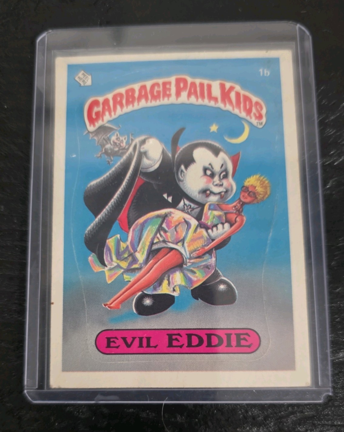 Topps 1985 Garbage Pail Kids Series 1 #1b Evil Eddie Card