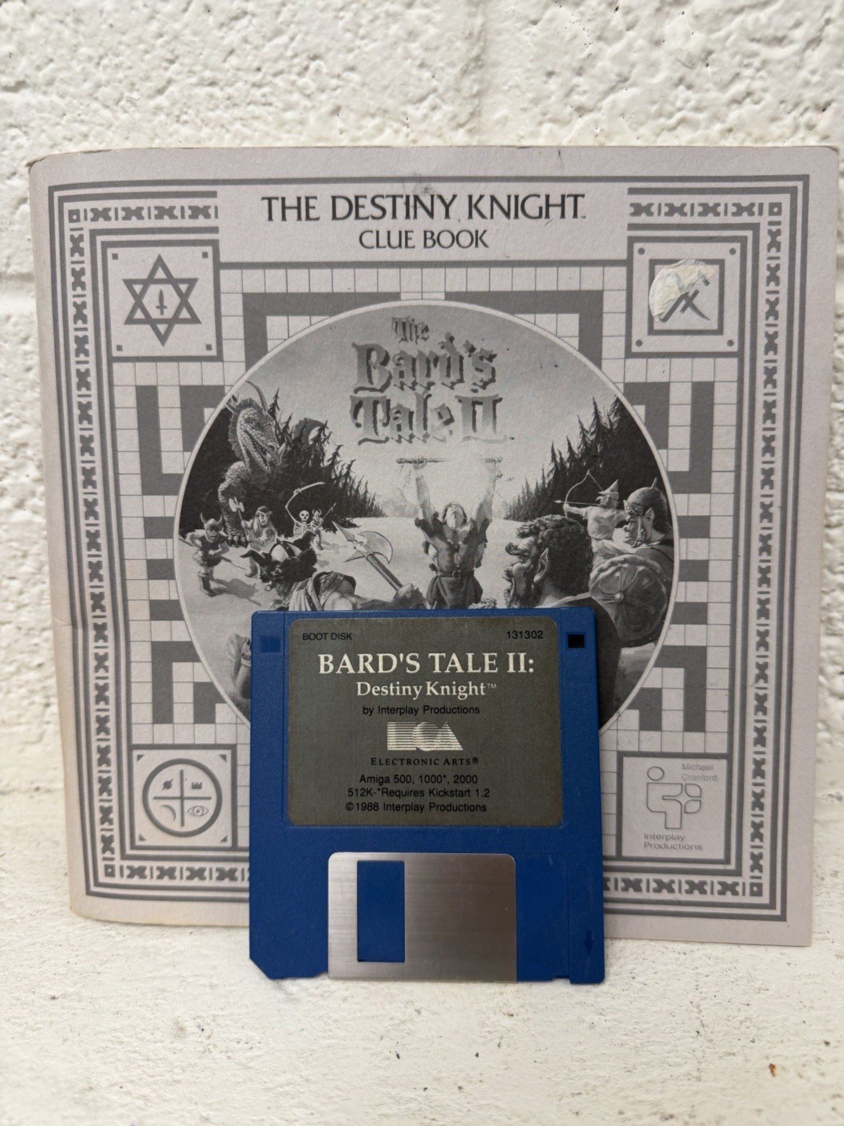 The Bard's Tale 2 II The Destiny Knight Amiga Video Game 3.5 Floppy w/Manual