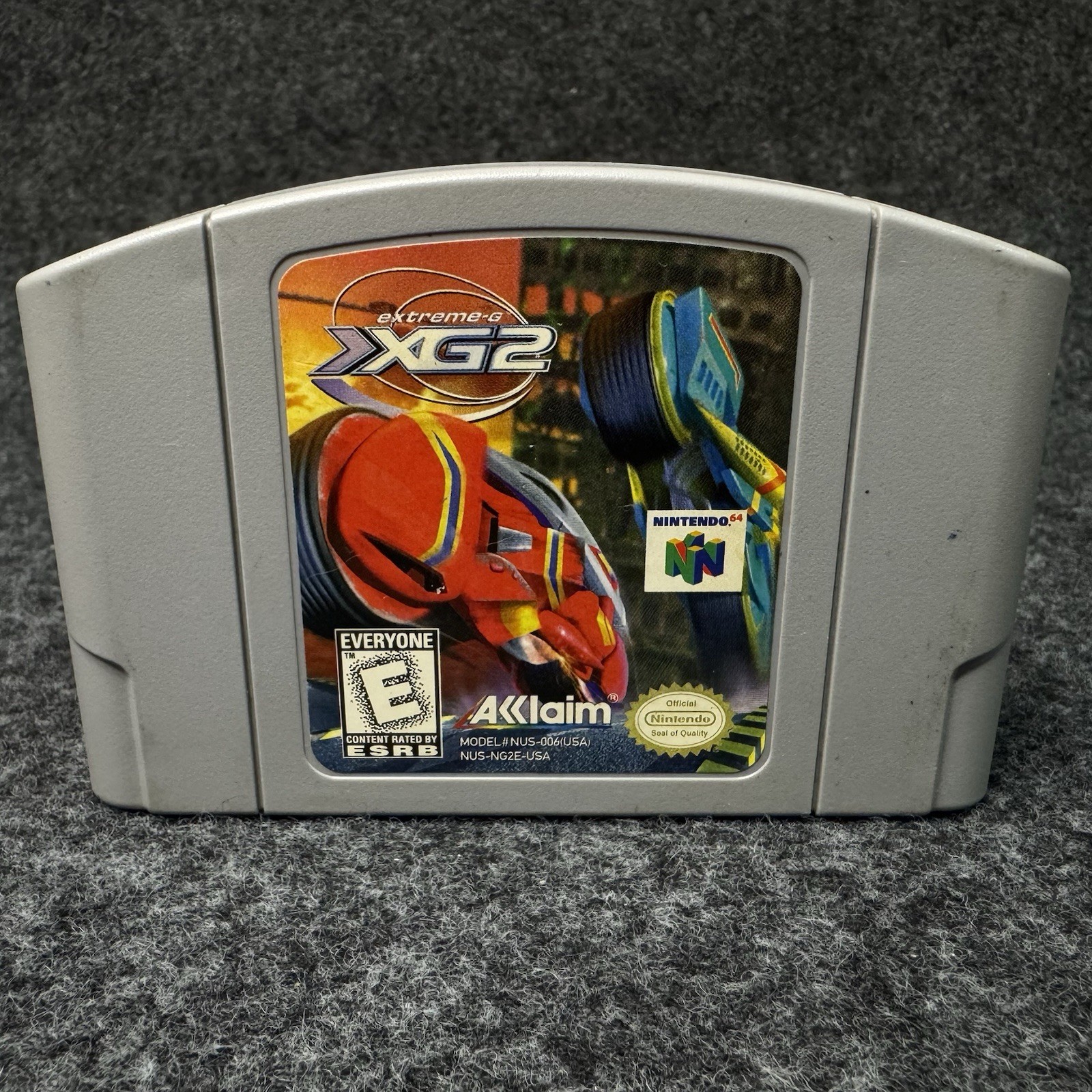 Extreme-G 2 XG2 Nintendo 64 N64 Acclaim Racing Video Game Cartridge NUS-NG2E-USA