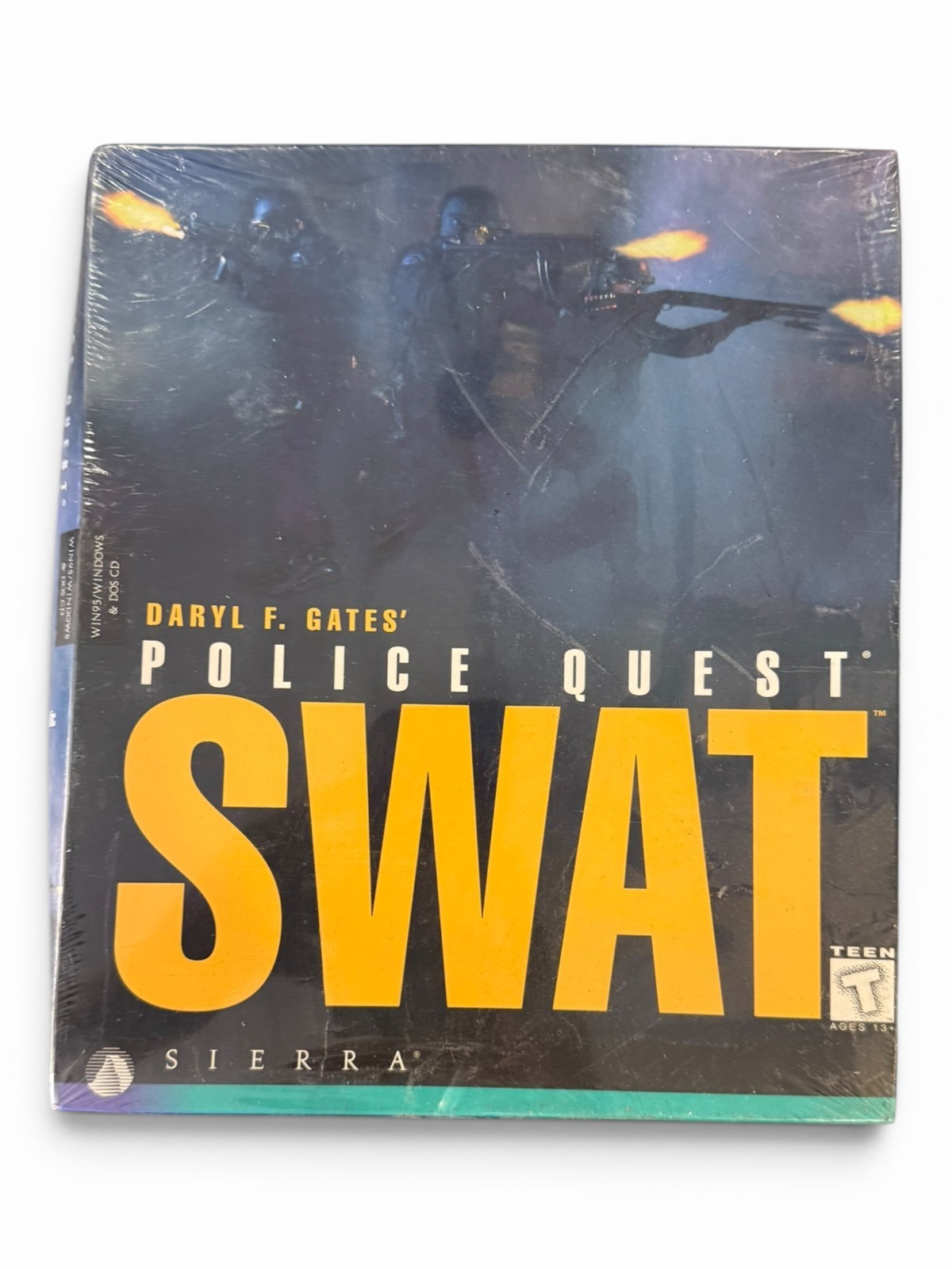 Vintage 1995 Sierra Police Quest: SWAT PC Game Box Win95 DOS CD New