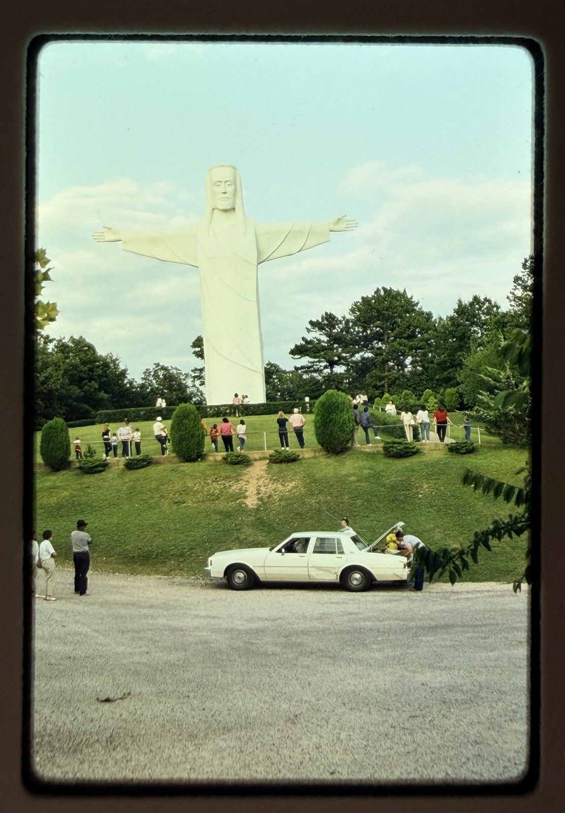 2 VTG 1989 Kodachrome 35mm Slides Christ of the Ozarks Eureka Springs AR