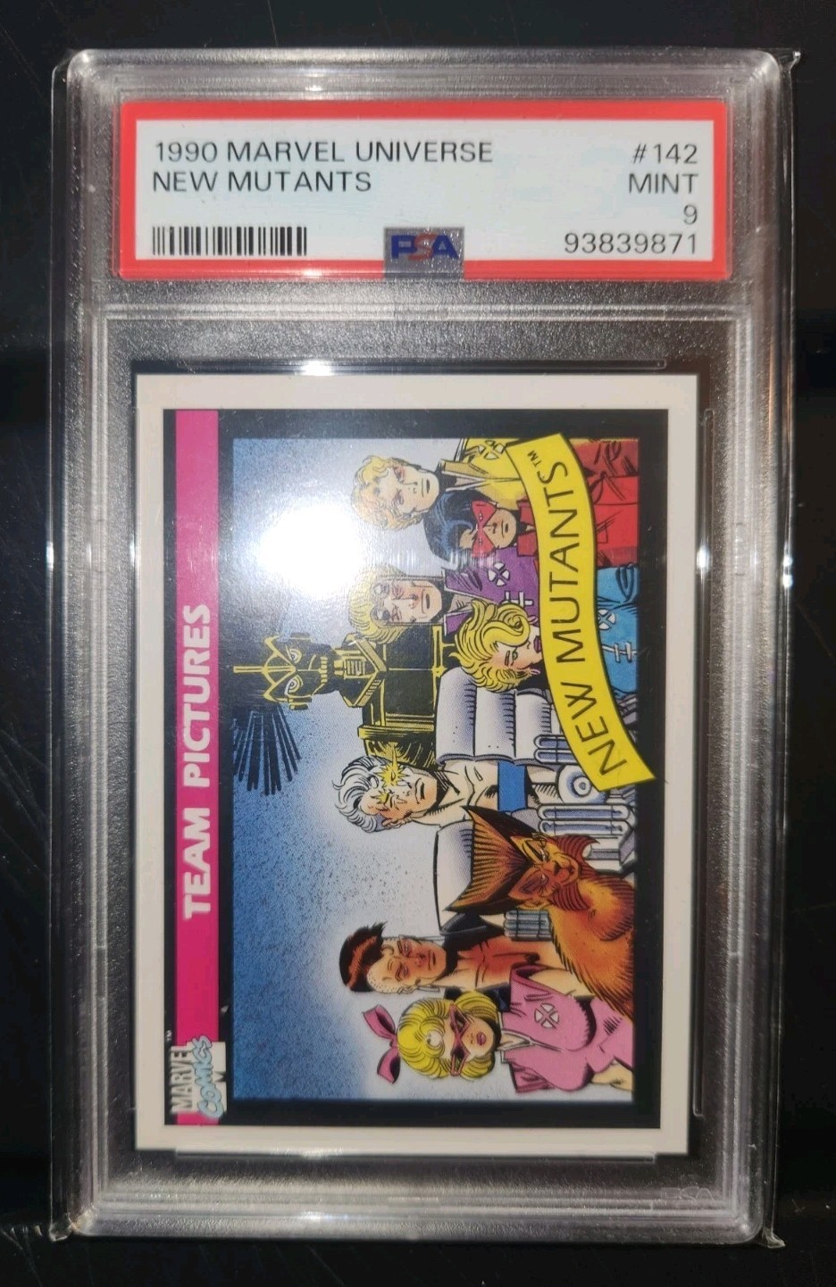 1990 Marvel Universe #142 New Mutants PSA 9 Cable Warlock Cannonball