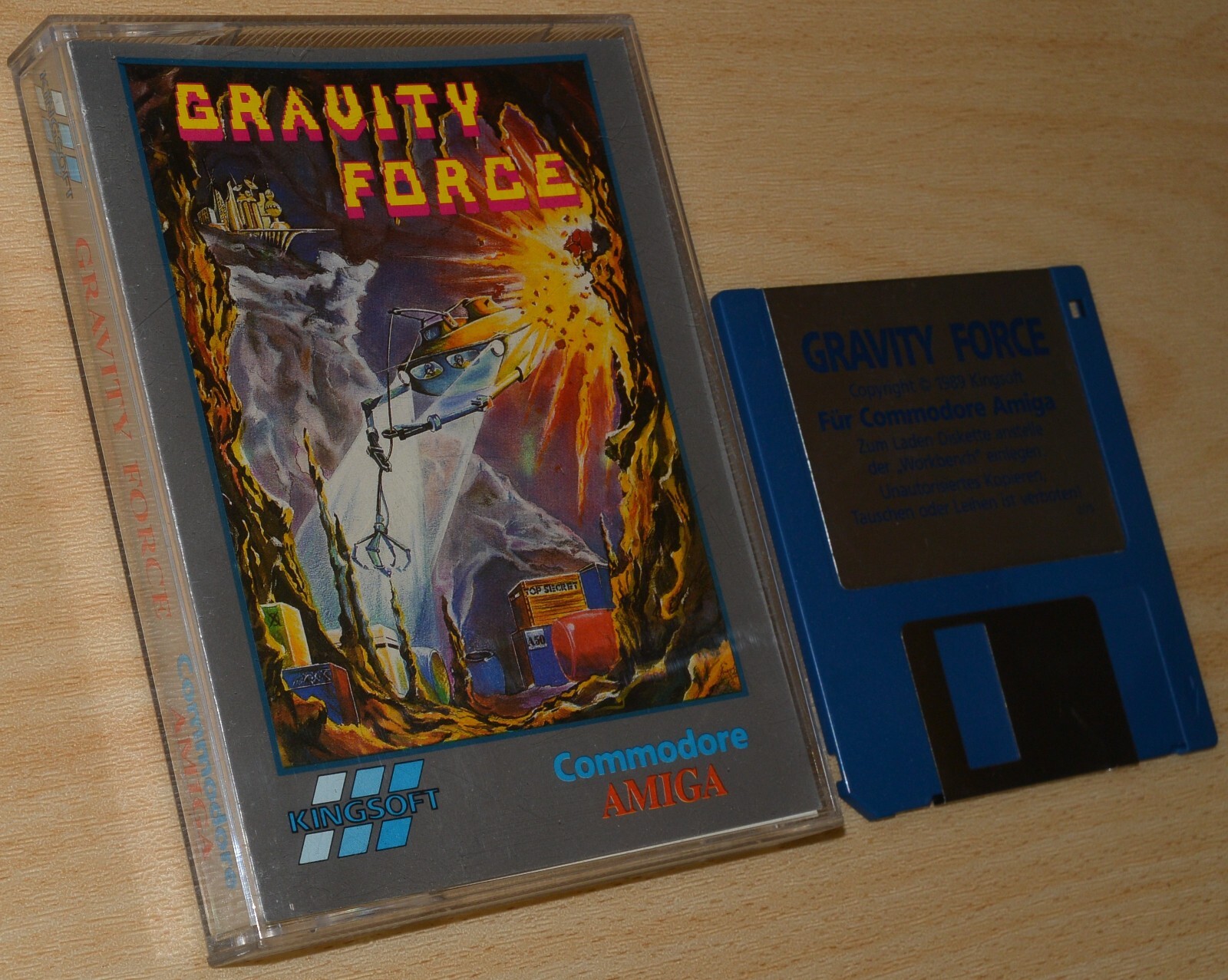GRAVITY FORCE + DANGER FREAK + MIND WALKER for Commodore Amiga / BOXED ~ english