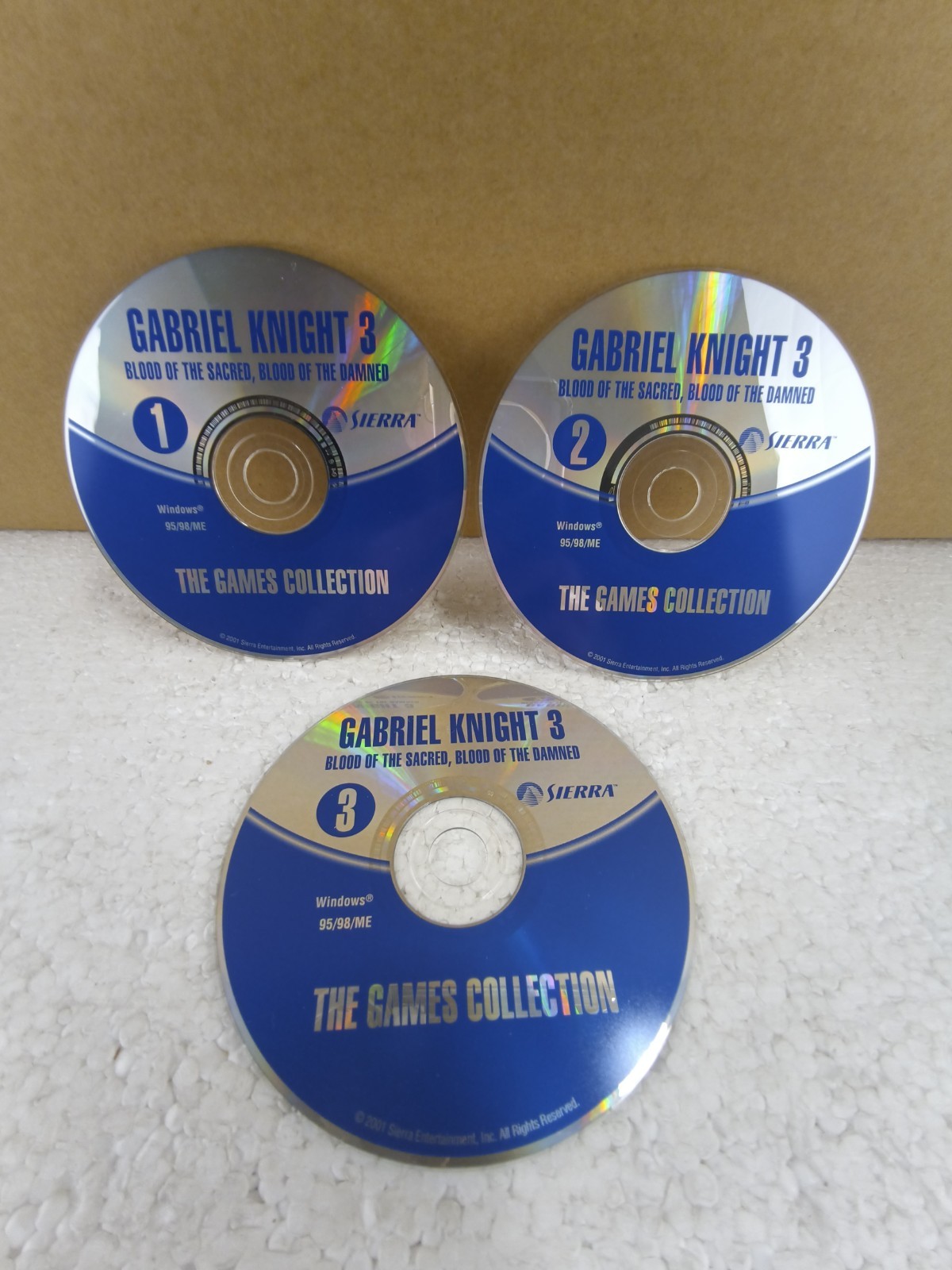 Gabriel Knight 3 Blood of the Sacred Damned PC CD Lot Games Collection Loose