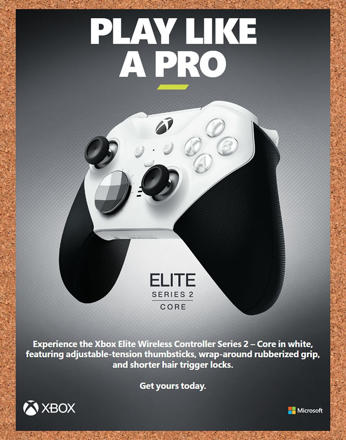 Microsoft Xbox Elite Series 2 Controller Original 2022 Ad - Display Promo
