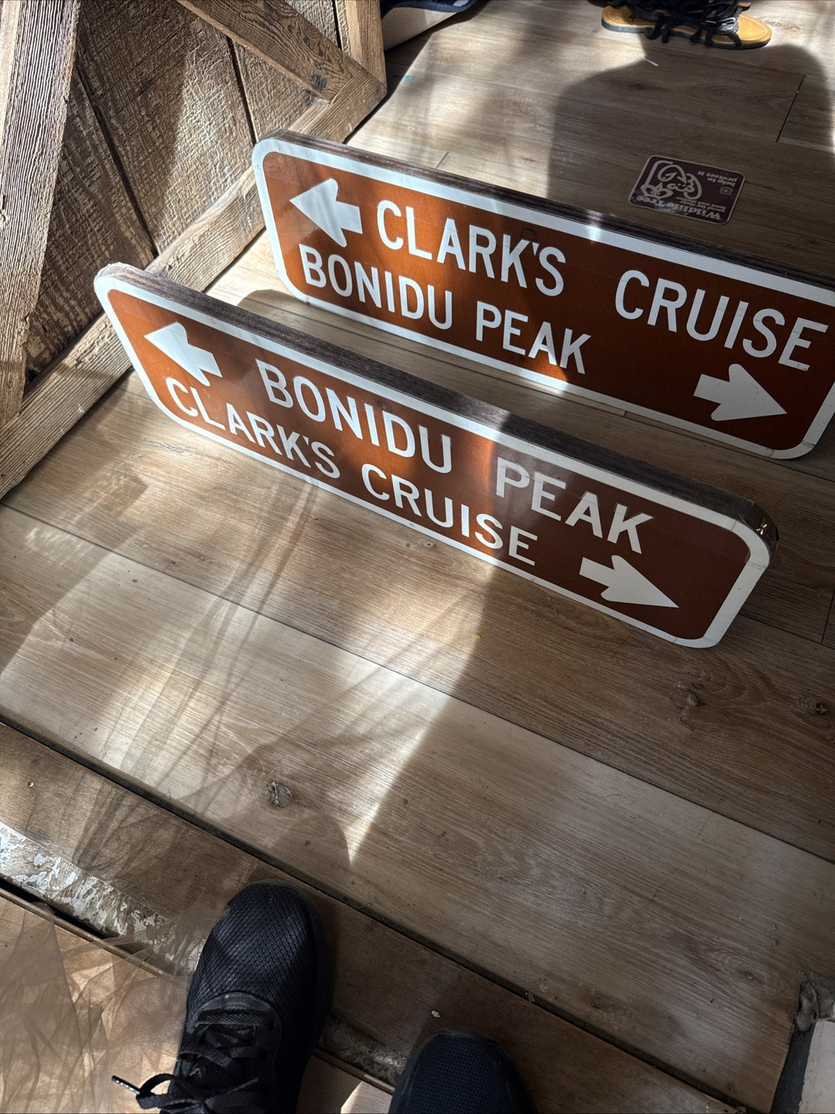 Vintage USFS US Forest Service National Park Trail Signs 