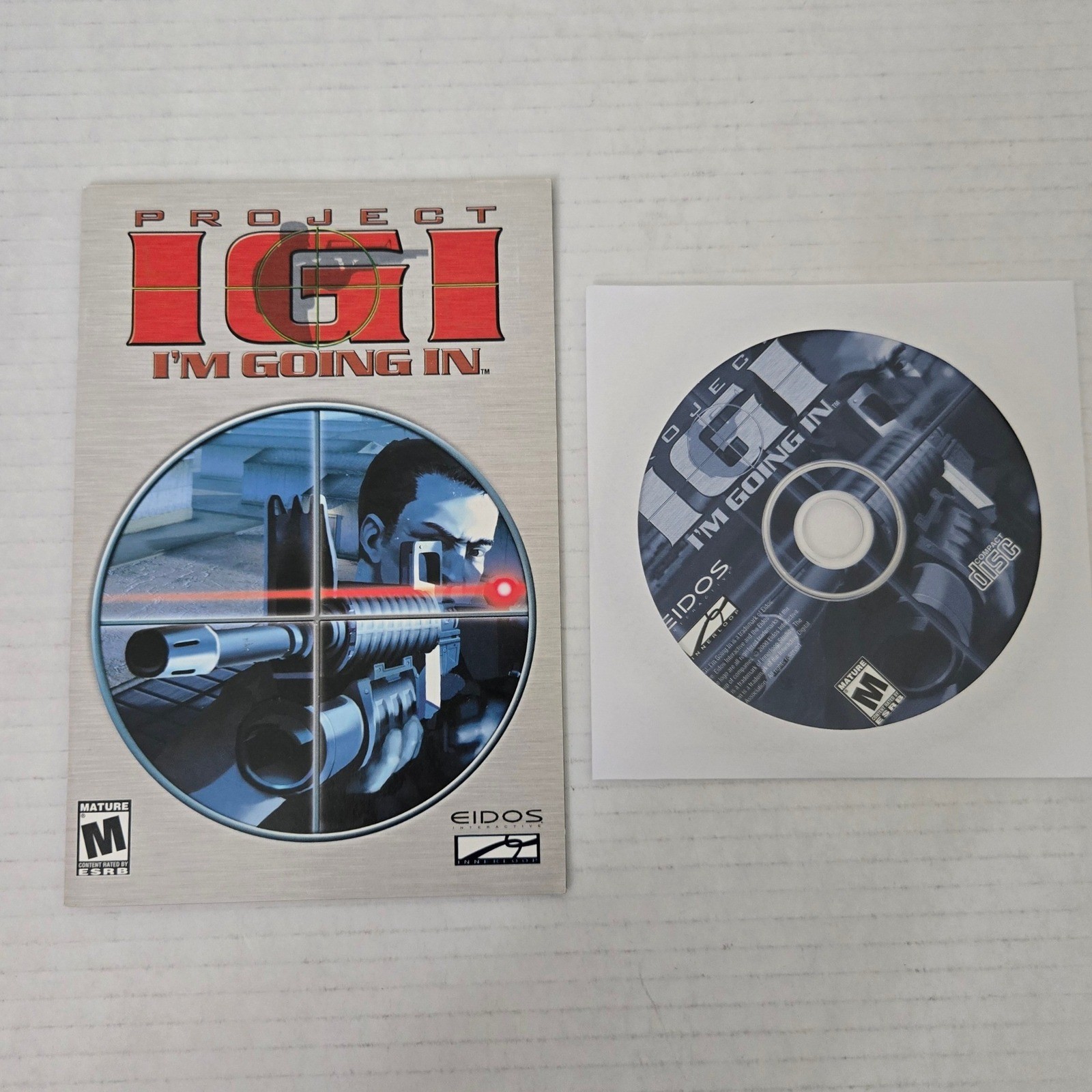 Project IGI Im Going In PC CD ROM 2000 Eidos Innerloop Tactical FPS Vintage Game