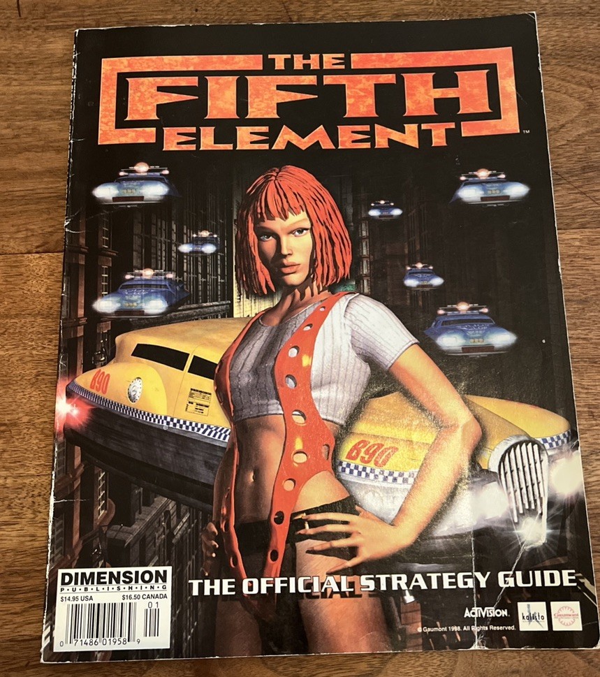 Official Strategy Guide for the Fifth Element game  RARE