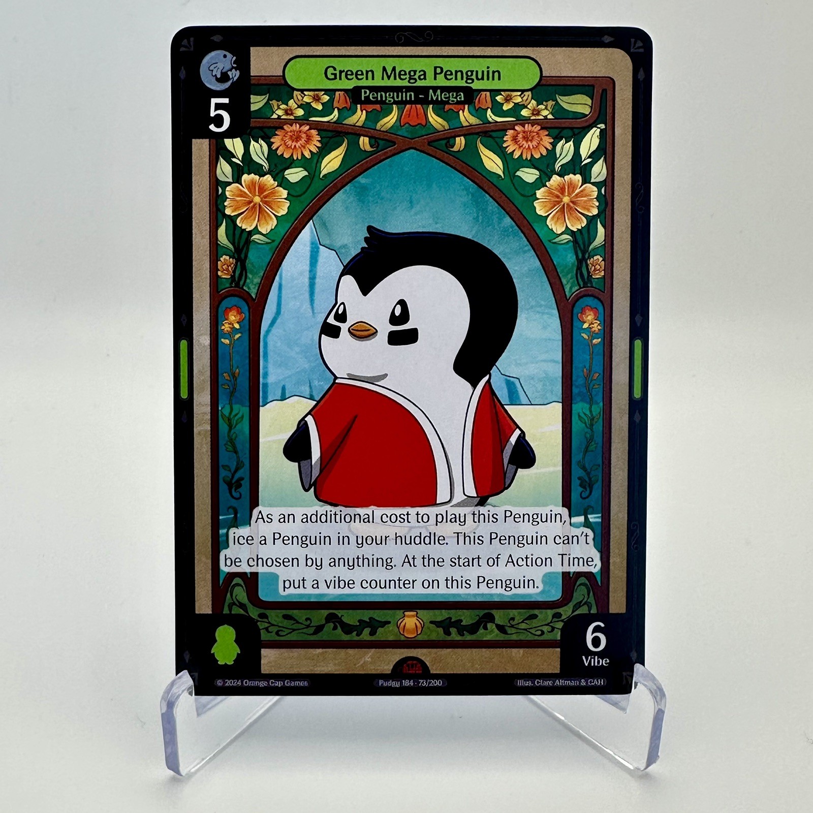 NON FOIL ***GREEN MEGA PENGUIN*** VIBES ENTER THE HUDDLE TCG EVRYTHING