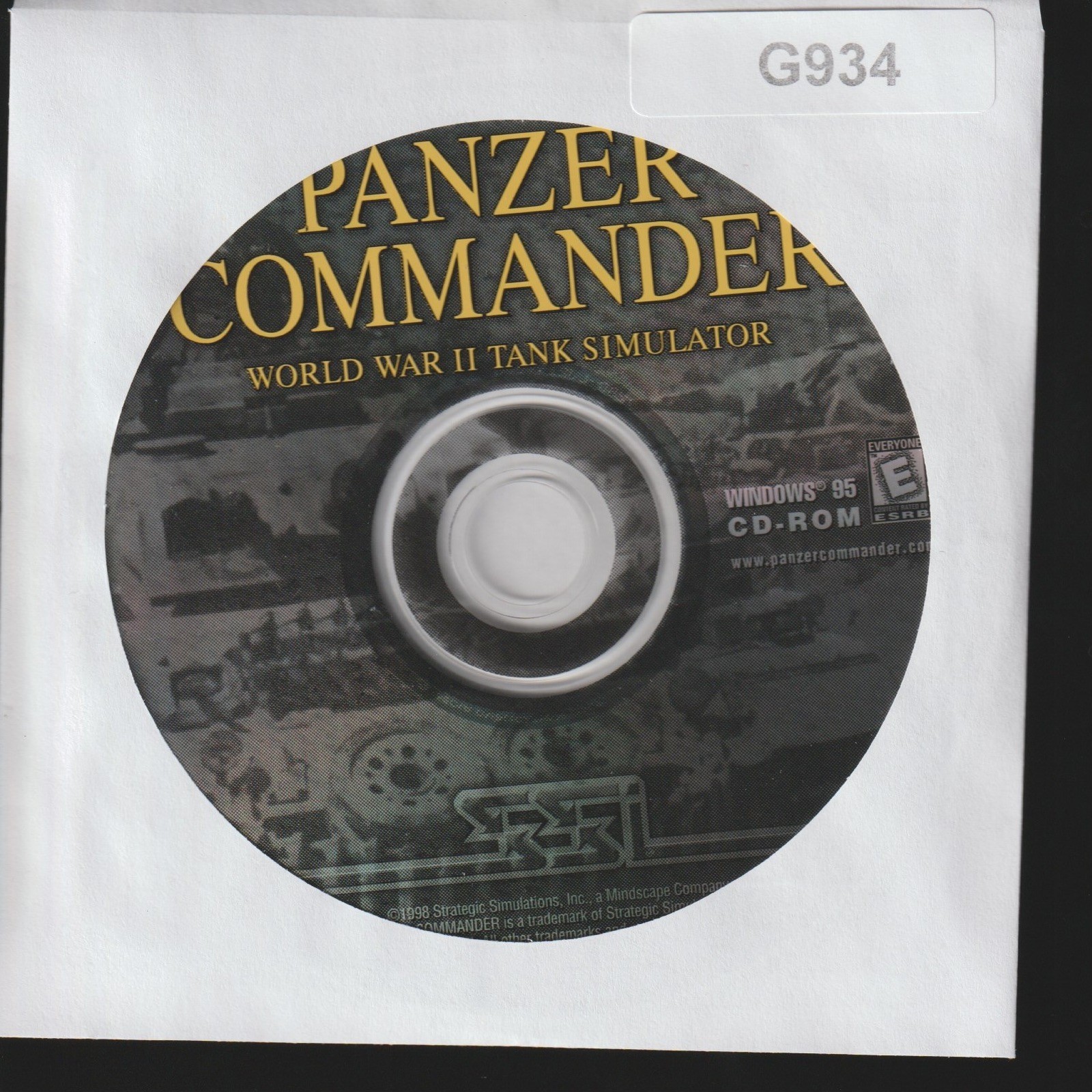 Panzer Commander WWII Tank Simulator PC Computer Used Sleeved Video Game