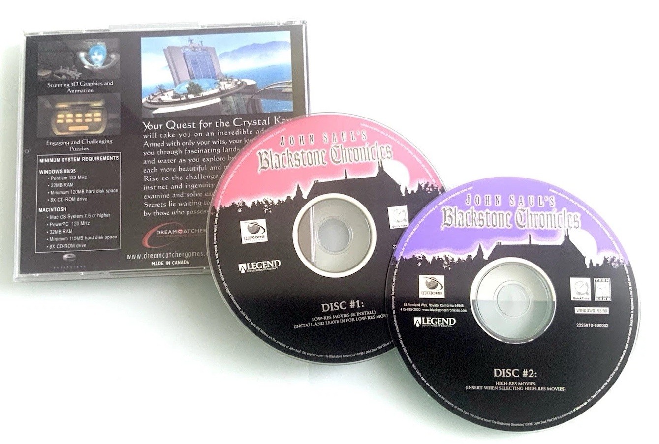 John Saul's Blackstone Chronicles PC 1998 Disc Only