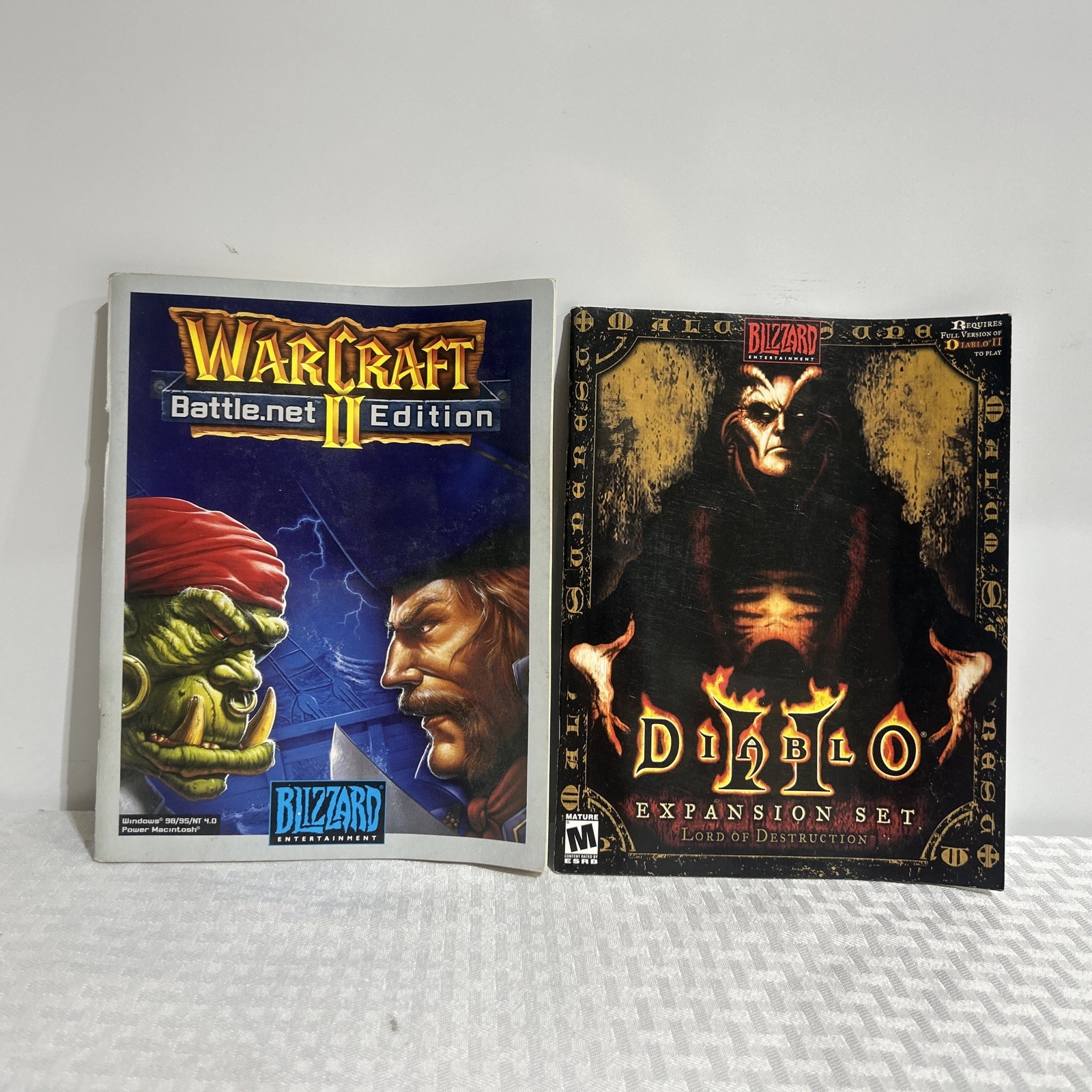 Vintage Warcraft 2 Battle.net Edition & DIABLO II INSTRUCTION ManualS Only
