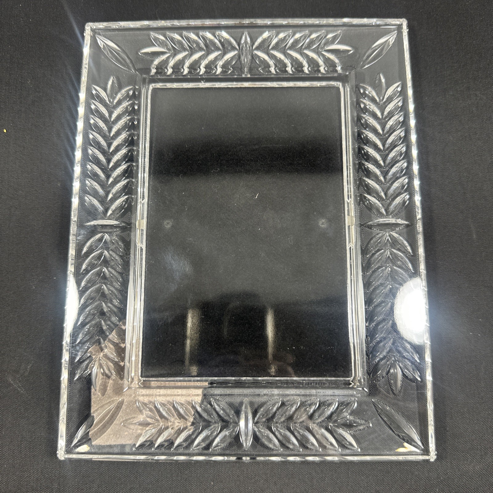 Waterford Clear Crystal Brookfield 4x6 Photo Frame Free Standing Rectangle 9x7