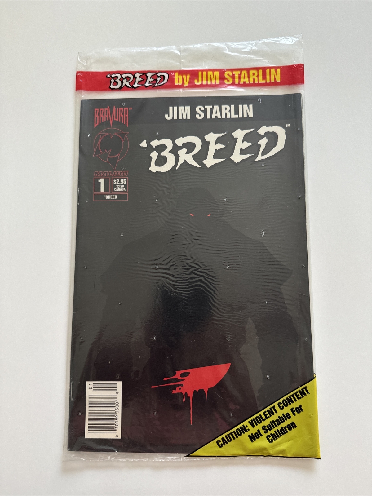 BREED #1 Newsstand Variant SEALED Poly~ NEAR MINT NM ~ 1994 Malibu Comics