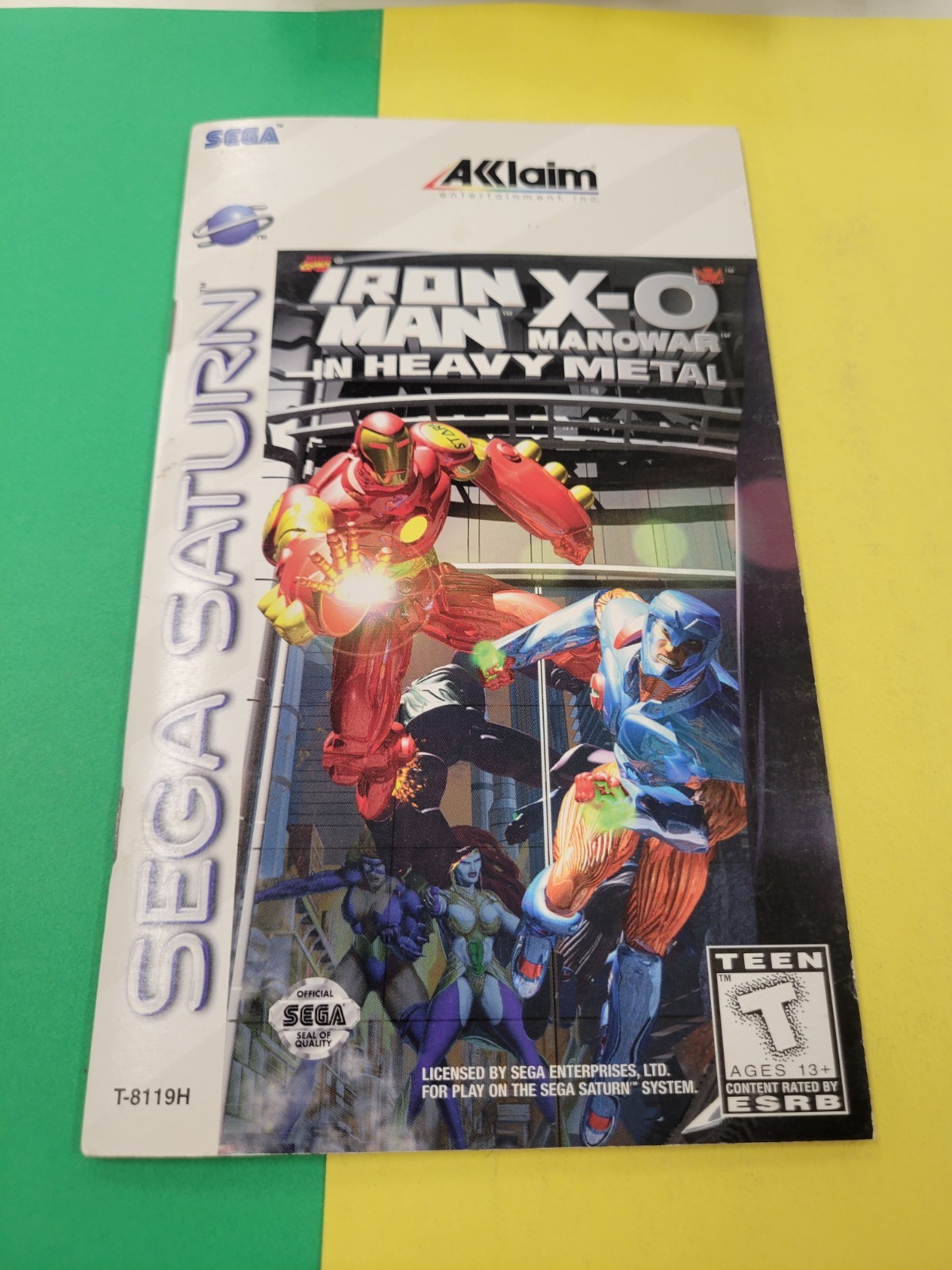 Iron Man / XO Manowar in Heavy Metal (Sega Saturn, 1997) Manual Only 