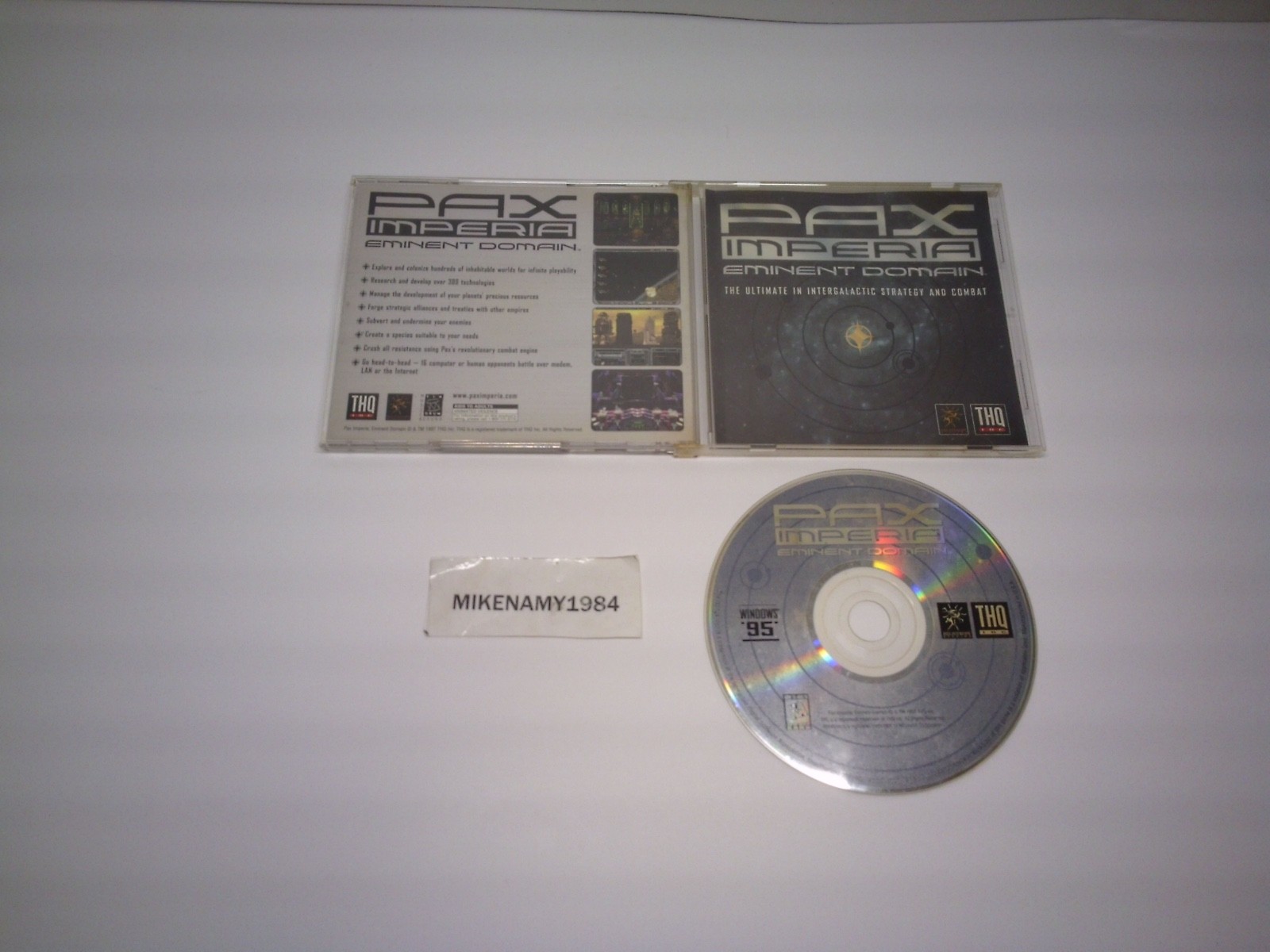 Pax Imperia Eminent Domain PC CD-ROM 1997 RTS Strategy Win 95