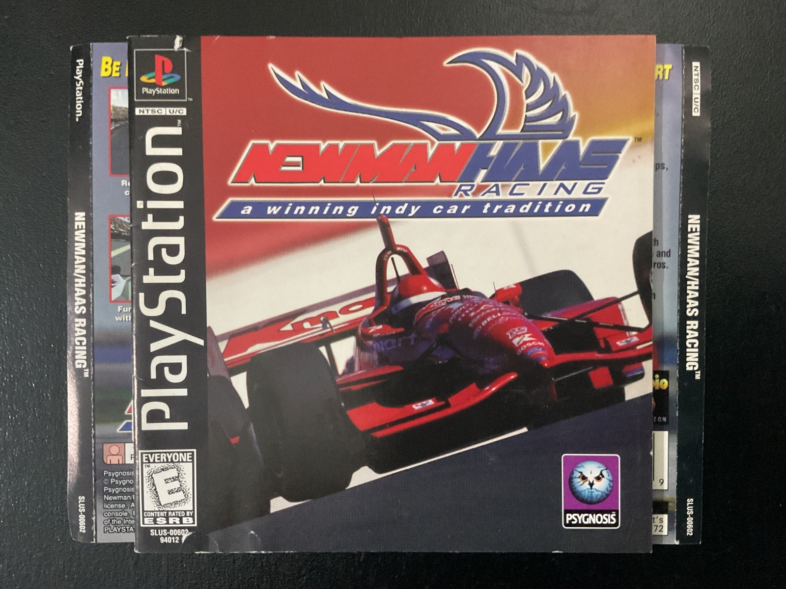 Newman Haas Racing PS1 PlayStation Artwork & Instruction Manual Only