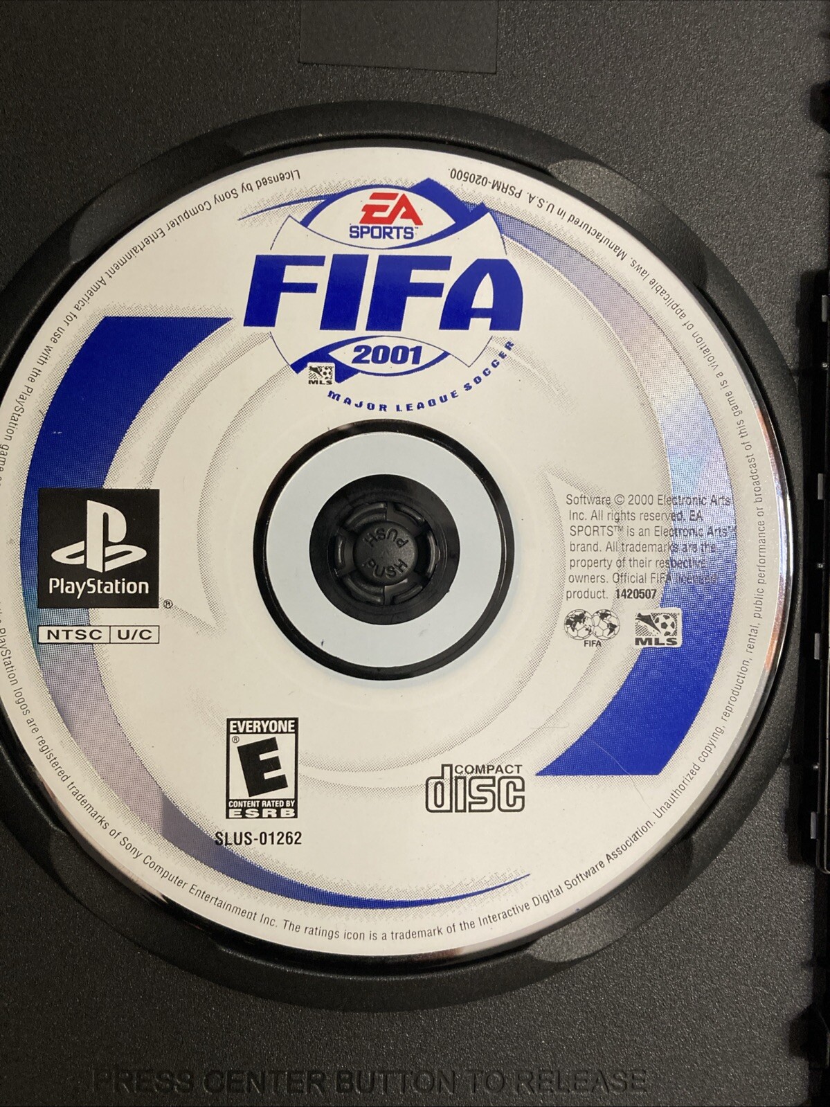FIFA 2001 PlayStation 1 Tested Works Disc only 