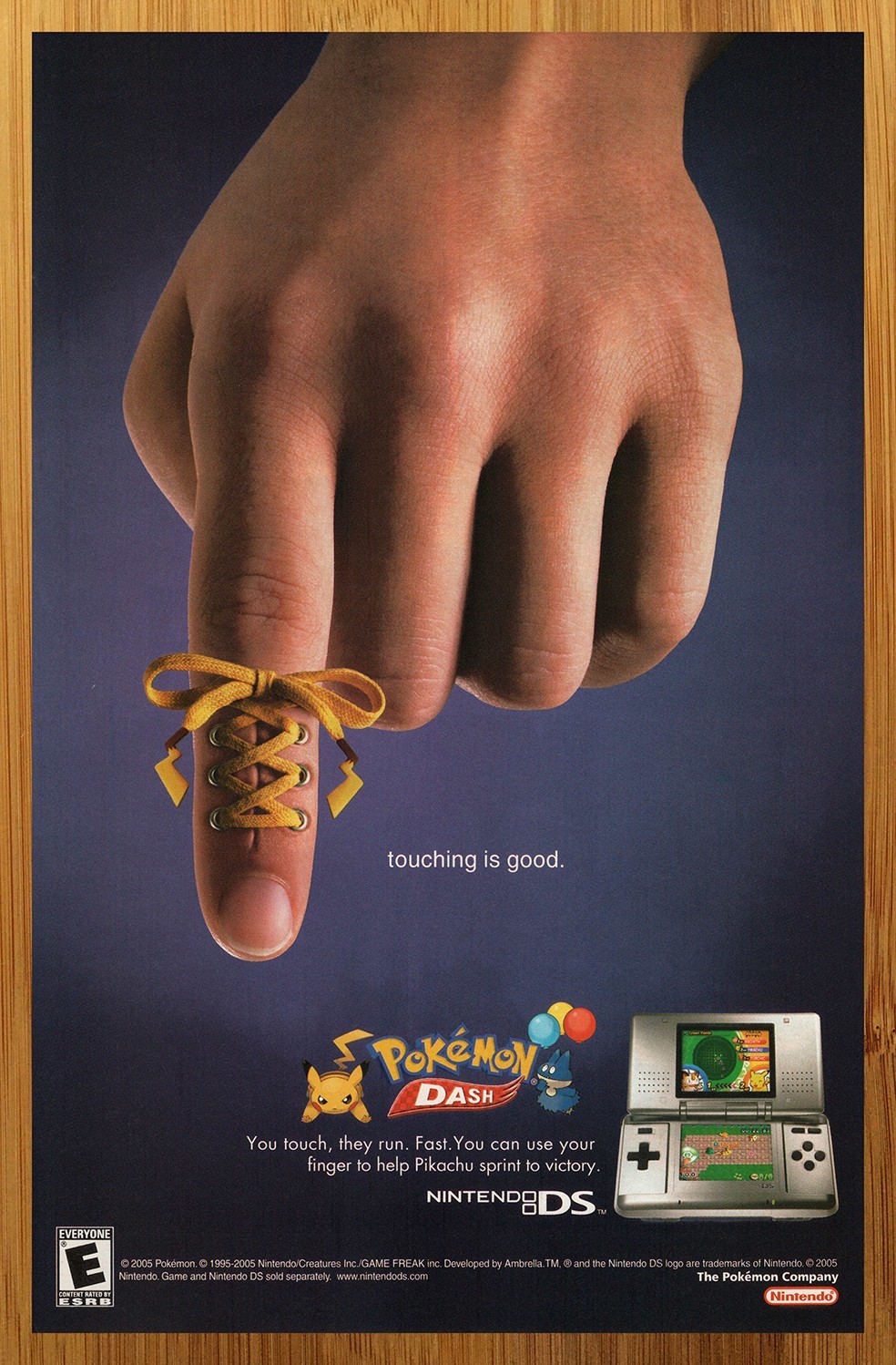 2005 Pokemon Dash Nintendo DS Print Ad/Poster Official Video Game Promo Art 00s