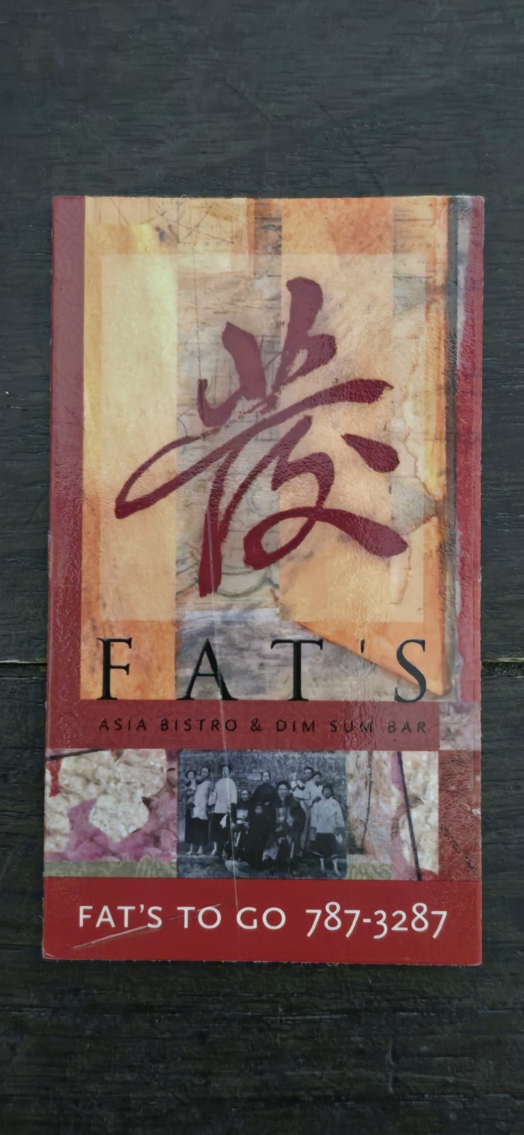 Vintage Fat\'s Asian Bistro Dim Sum Magnet 2000s Sacramento California Roseville