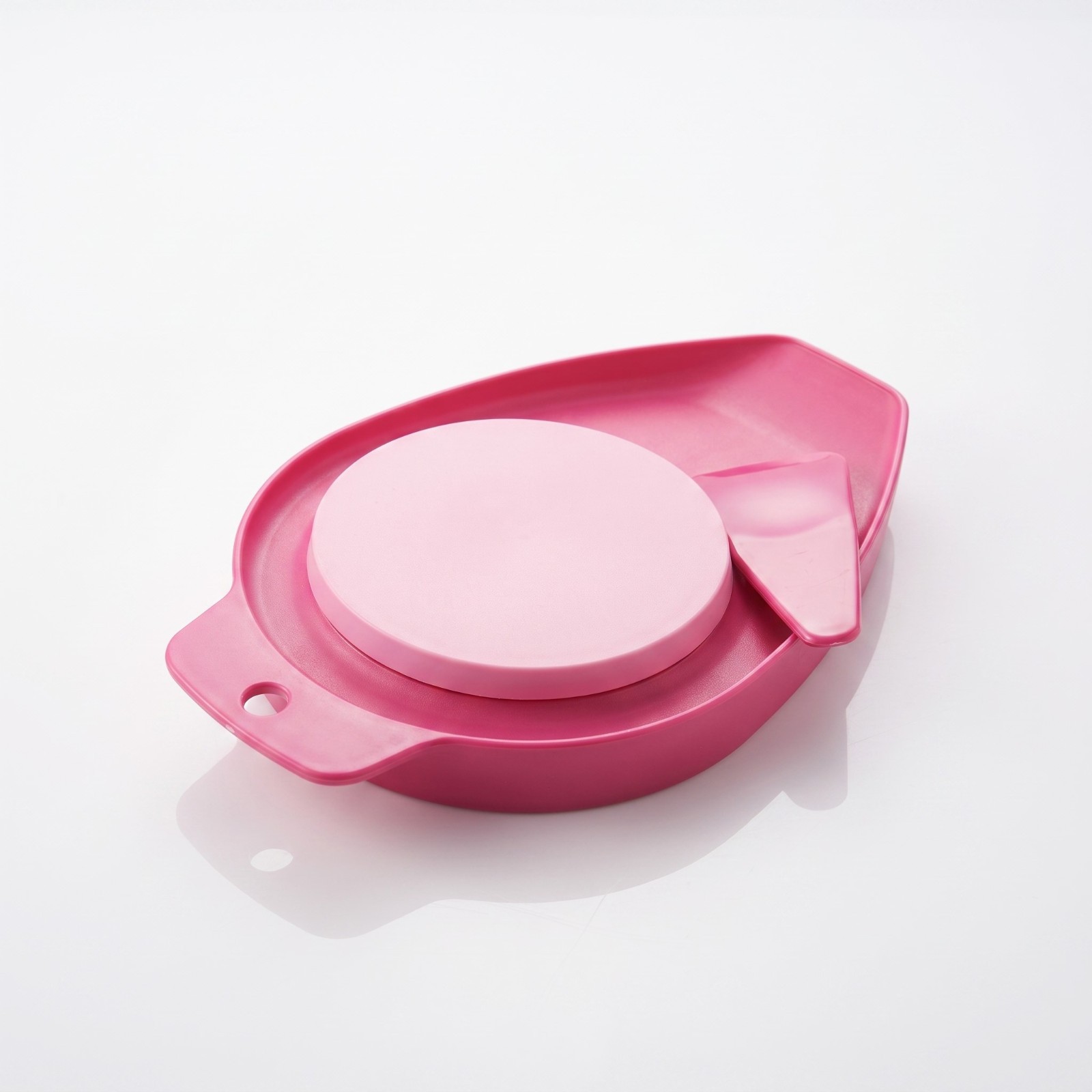 Tupperware Chop N Pour Cutting Board w/ Spatula Pink Kitchen Food Prep Tool New