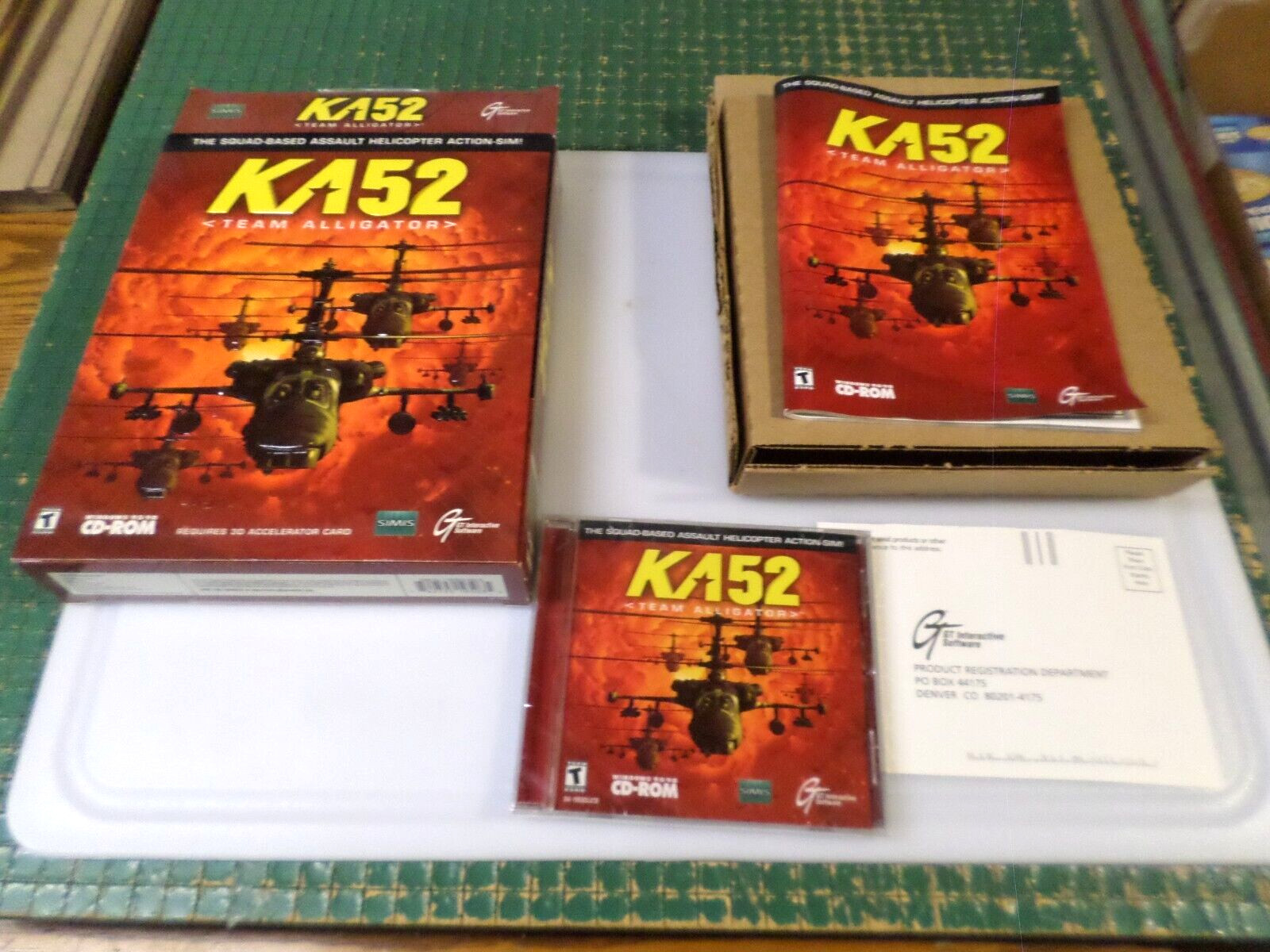 KA-52 Team Alligator (PC, CD-ROM, 2000) - OPEN BIG BOX WITH SEALED GAME
