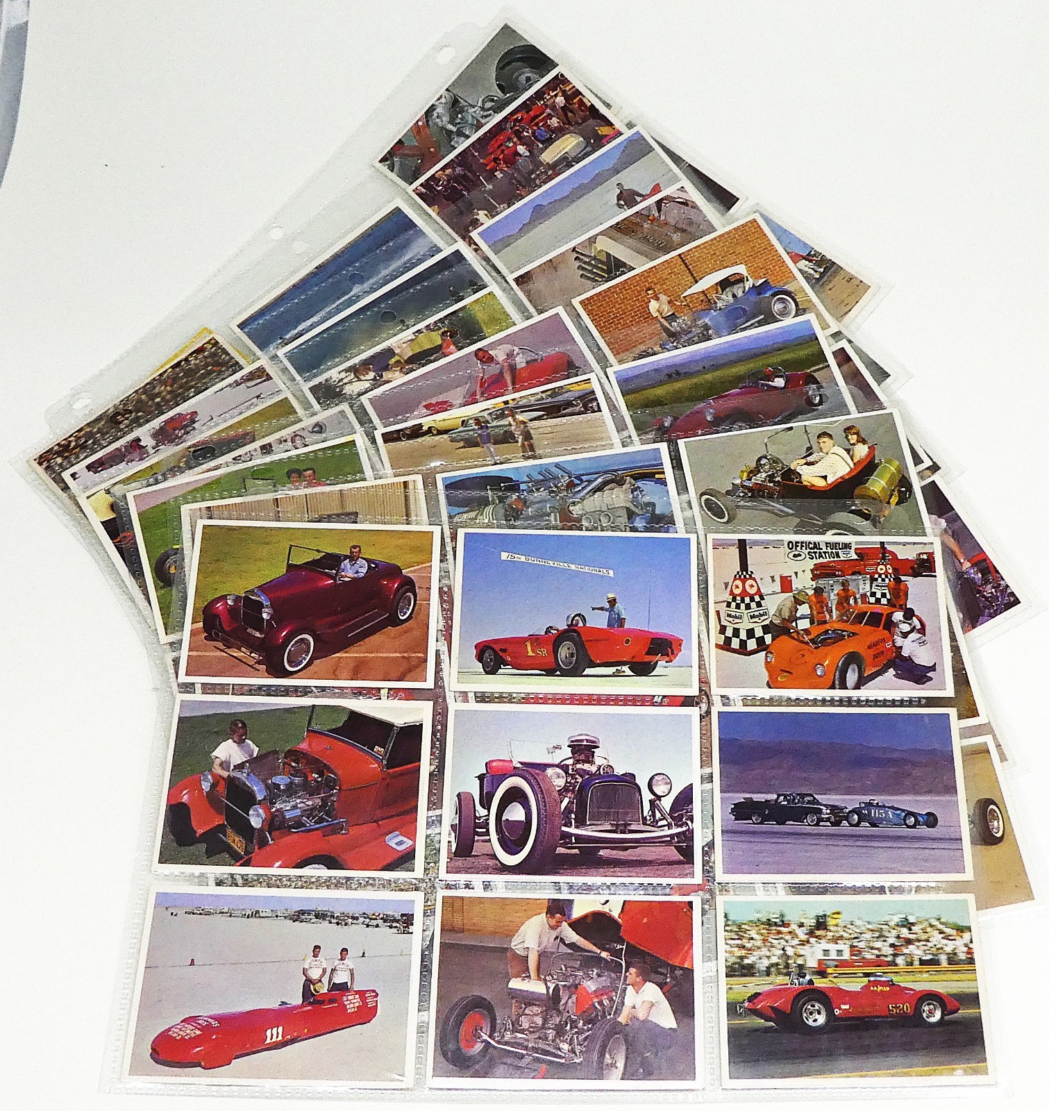 1965 Hot Rod Magazine Spec Sheet Trading Cards Complete Set Of 66, Very Nice Set