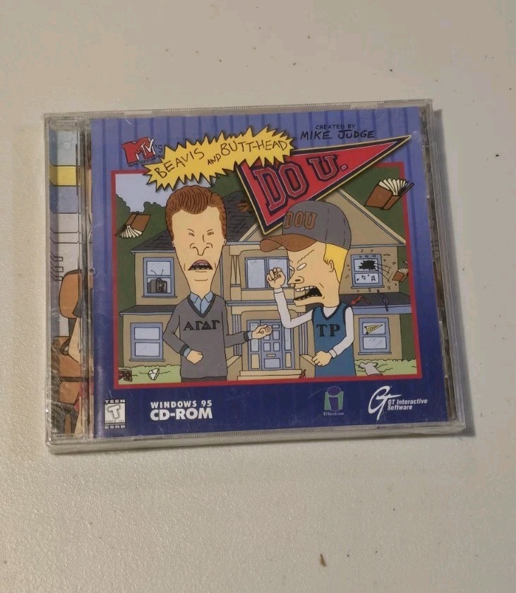 Beavis and Butt-Head Do U.  ~ Rare Pc Adventure Point-And-Click Game